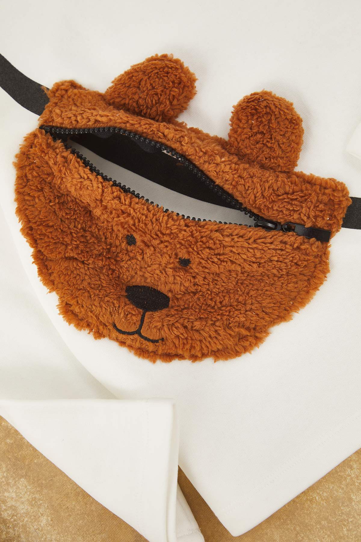 Kids' Crew-Neck Sweatshirt with Mini Bag
