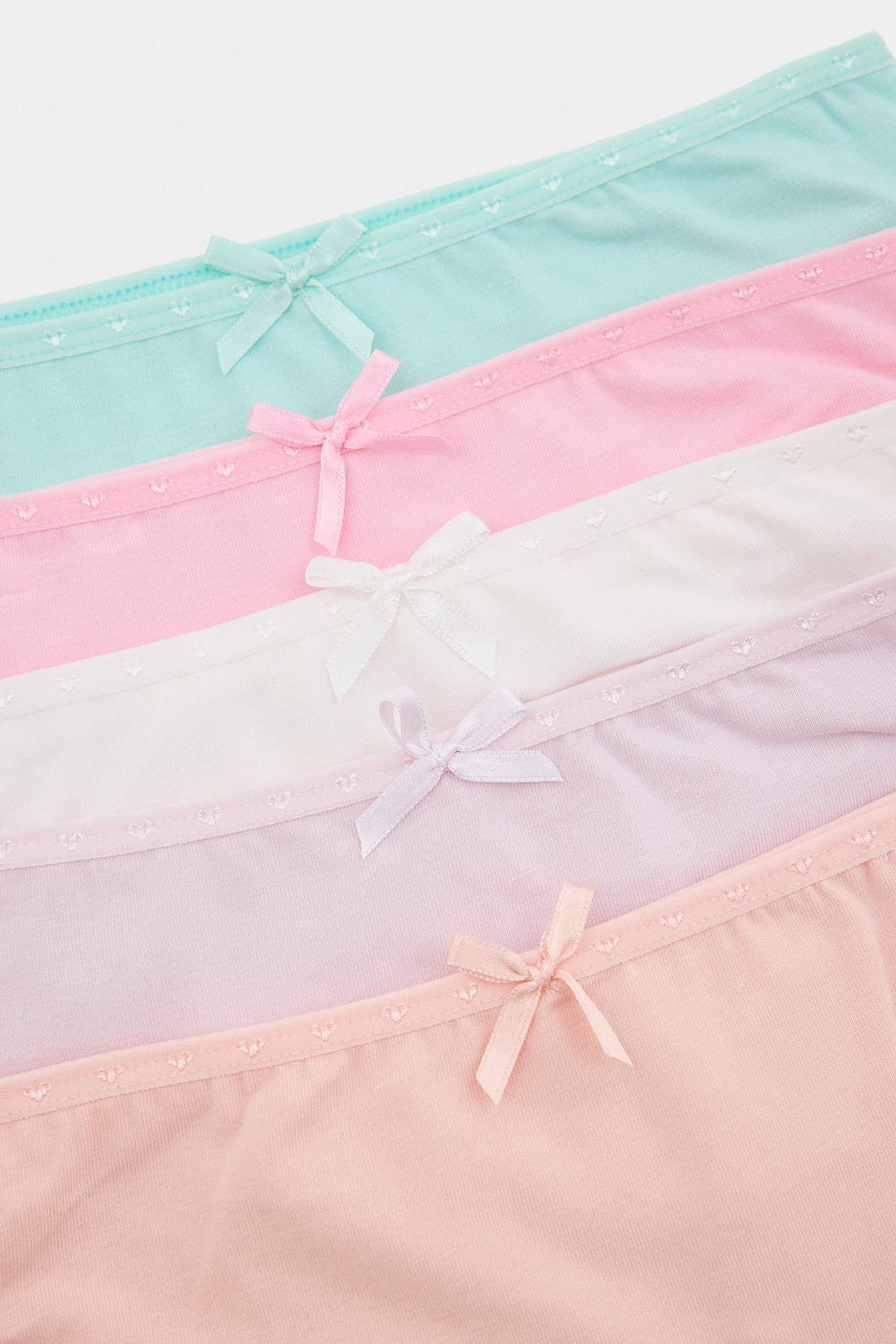 Girls' Pastel Cotton Briefs 5-Pack