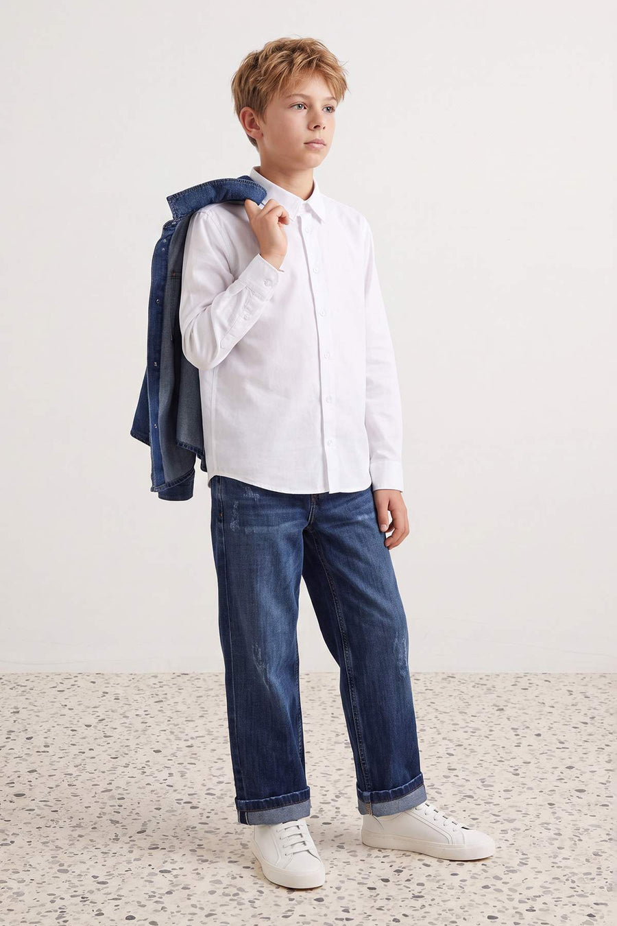 Boys' Cotton Oxford School Shirt