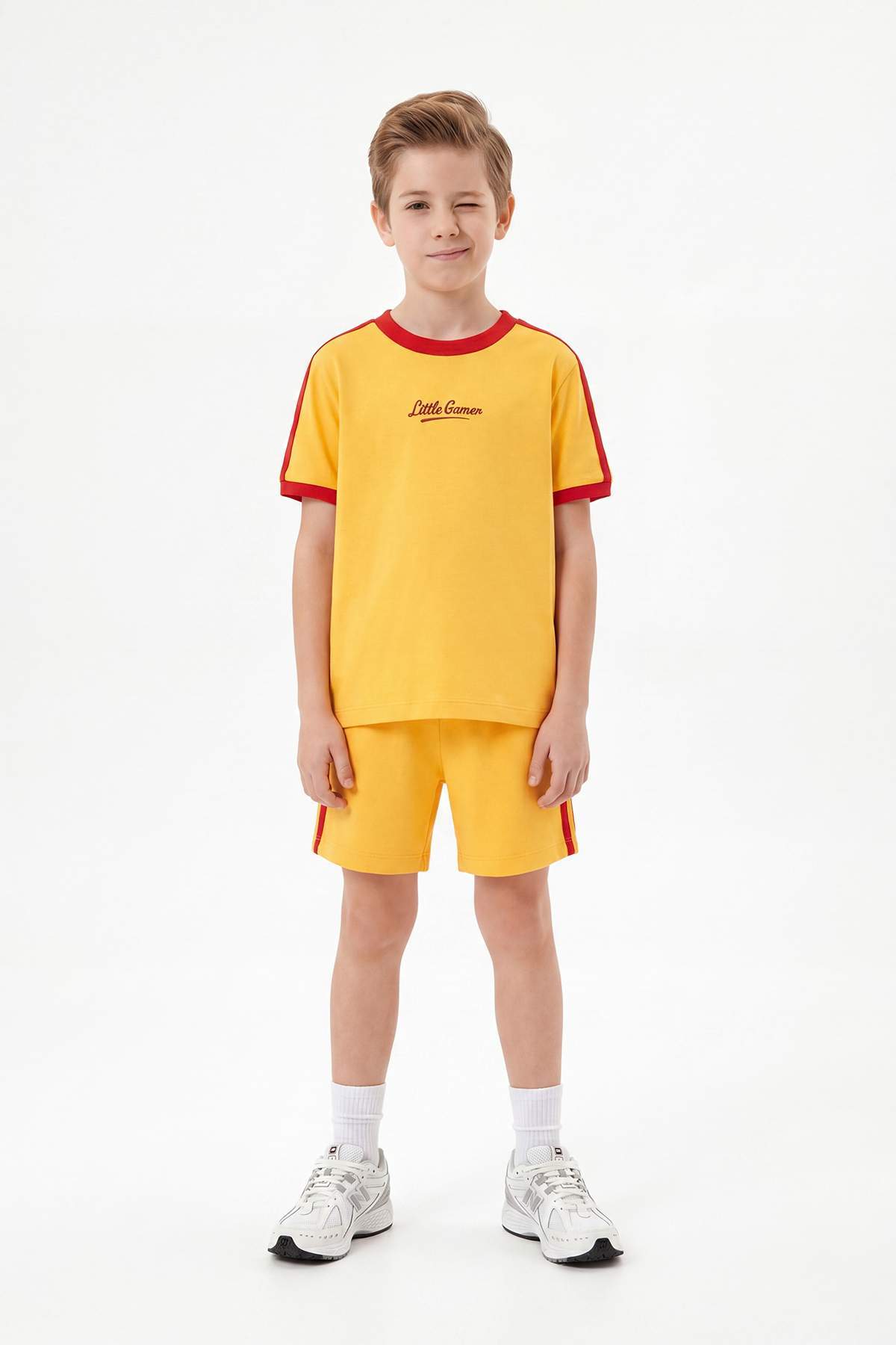 Boys' Navy Sport-Theme Two-Piece Set