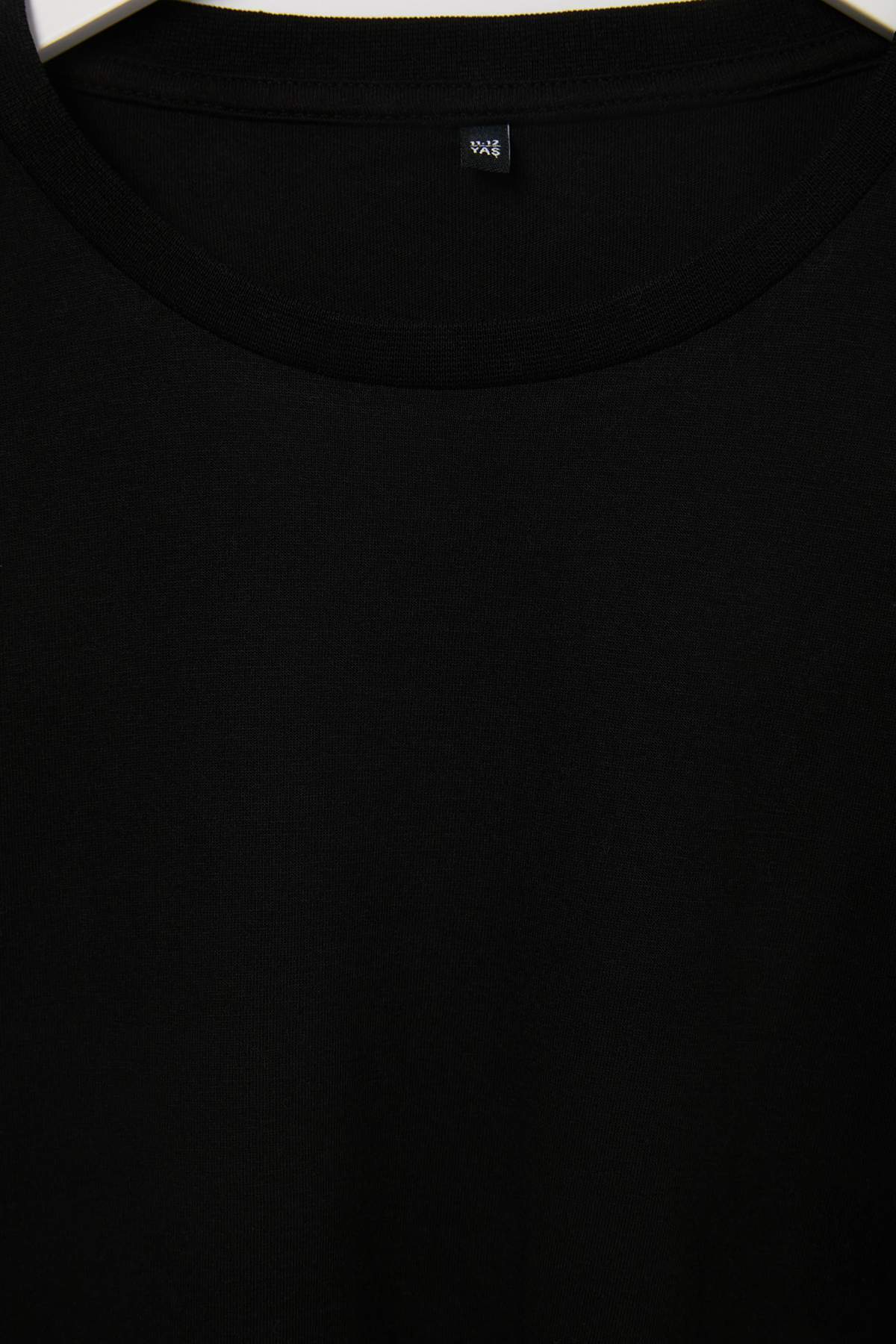 Girls' Cotton Crew-Neck Long-Sleeve School T-Shirt