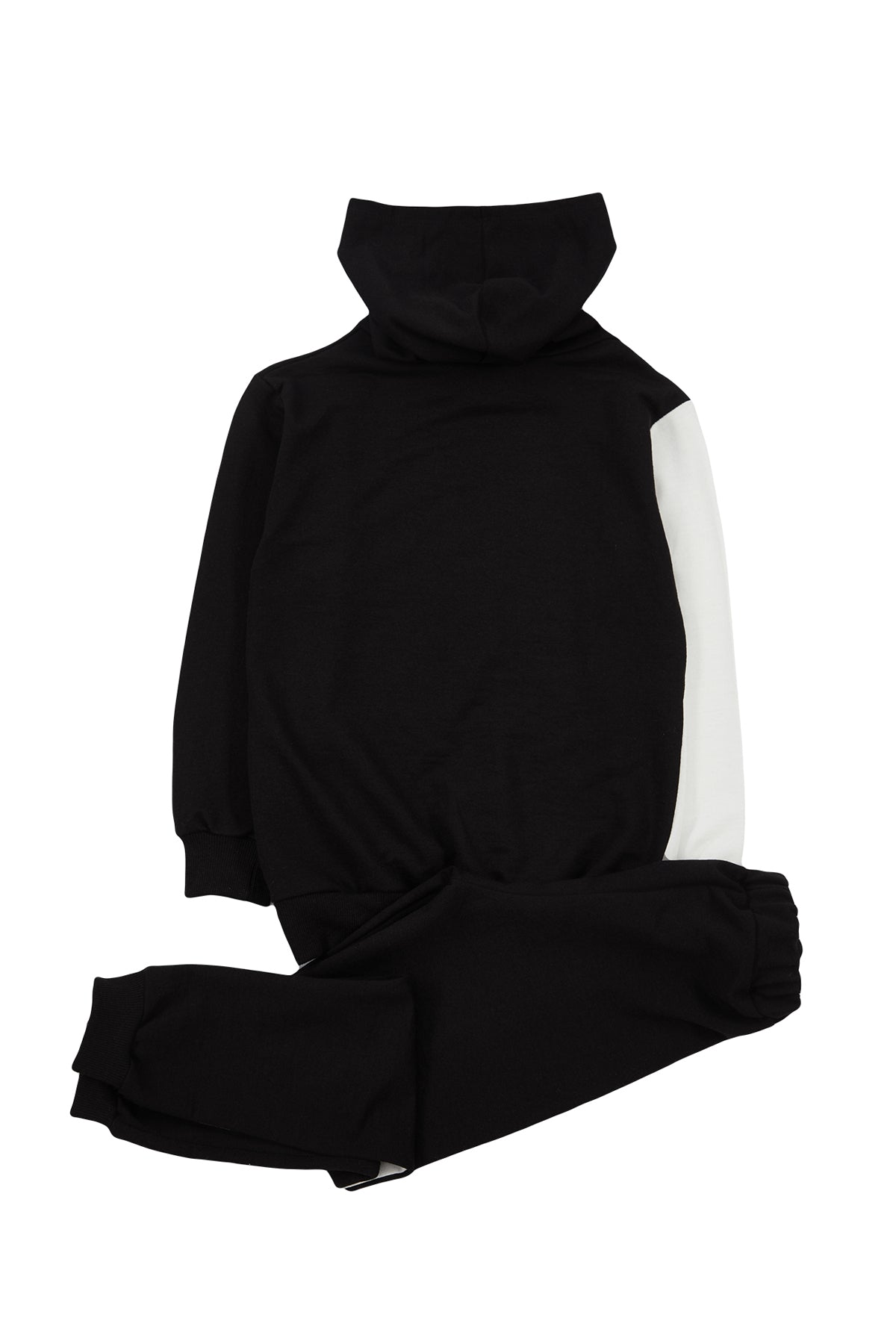 Boys' Black Brushed Hooded Sweatshirt & Jogger Set