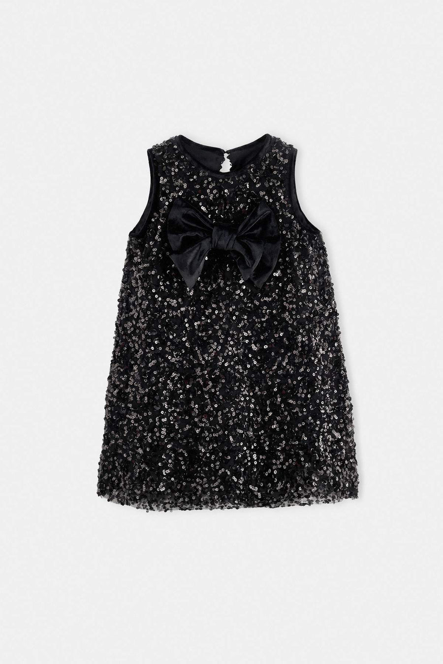 Girls' Black Plain Maxi Jersey Dress