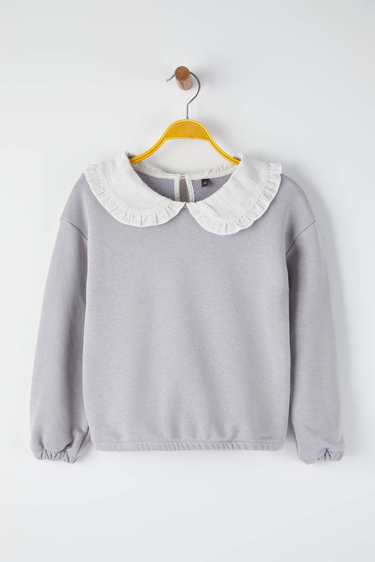 Girls' Cotton Peter Pan Collar Sweatshirt