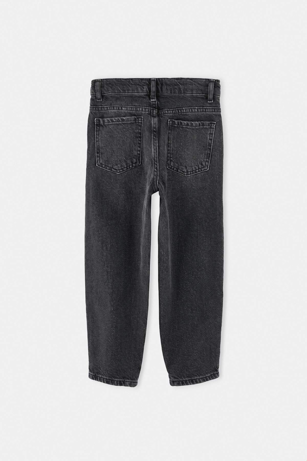 Boys' Baggy Cotton Jeans with Adjustable Waist