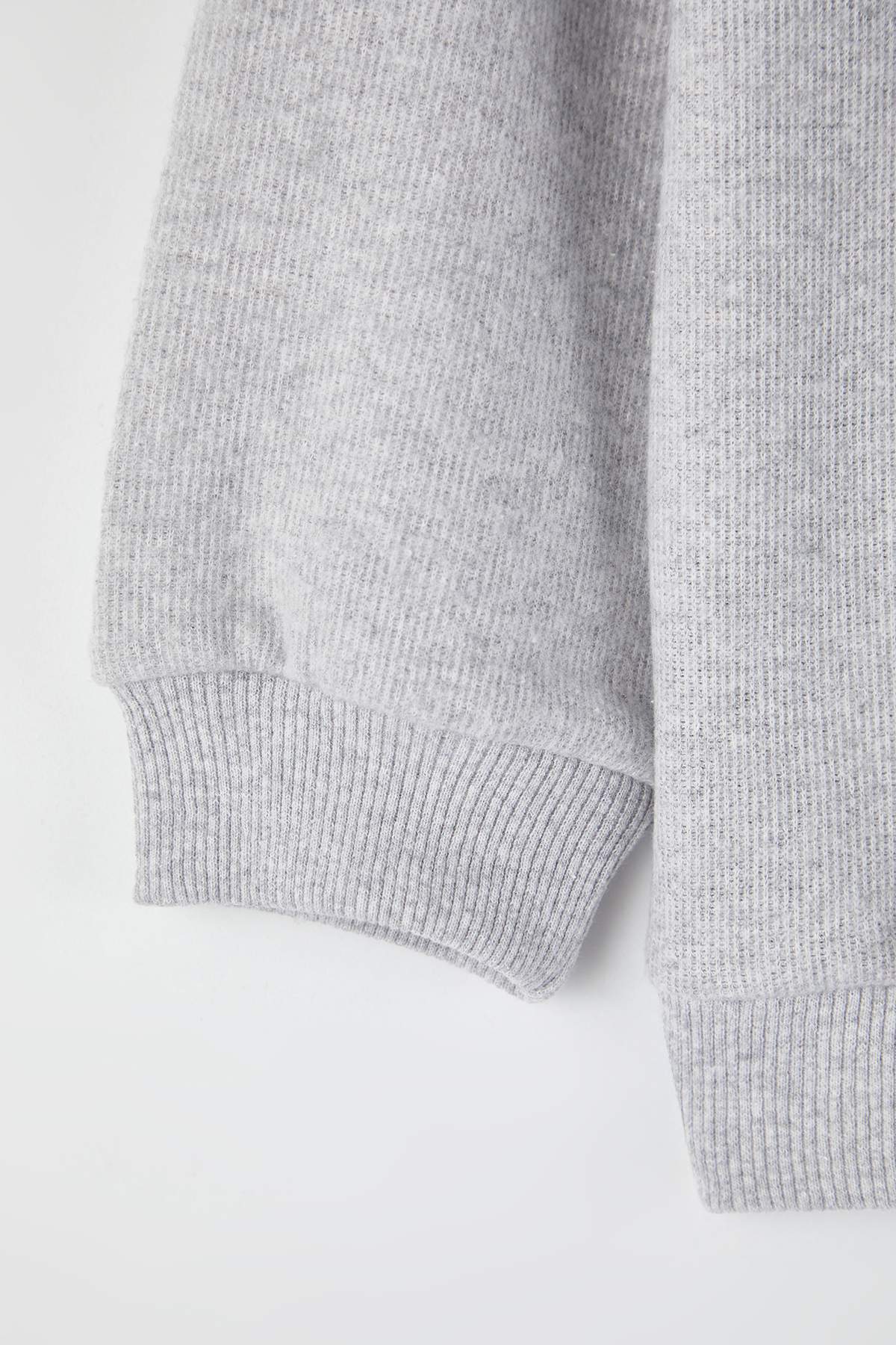 Boys' Navy Printed High-Neck Sweatshirt