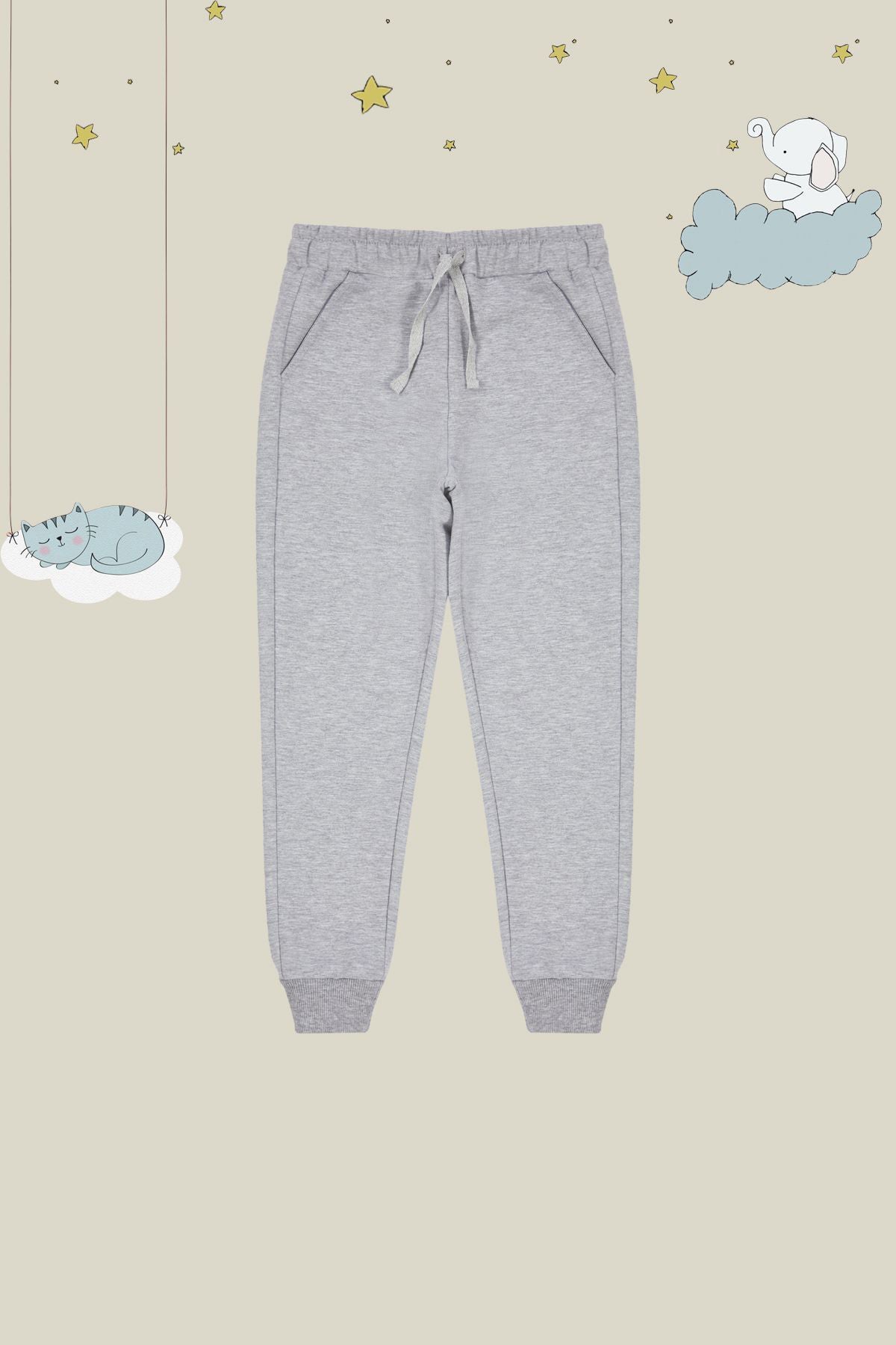 Boys' Navy, Grey & Black 3-Pack School Jogger Bottoms