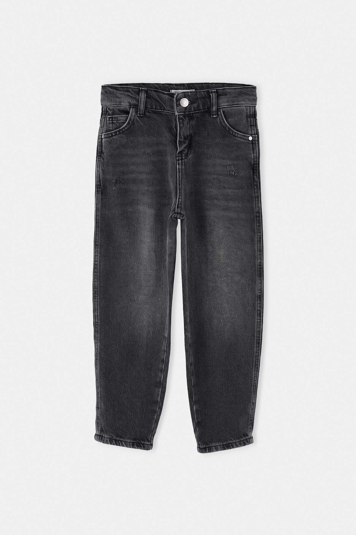 Boys' Baggy Cotton Jeans with Adjustable Waist