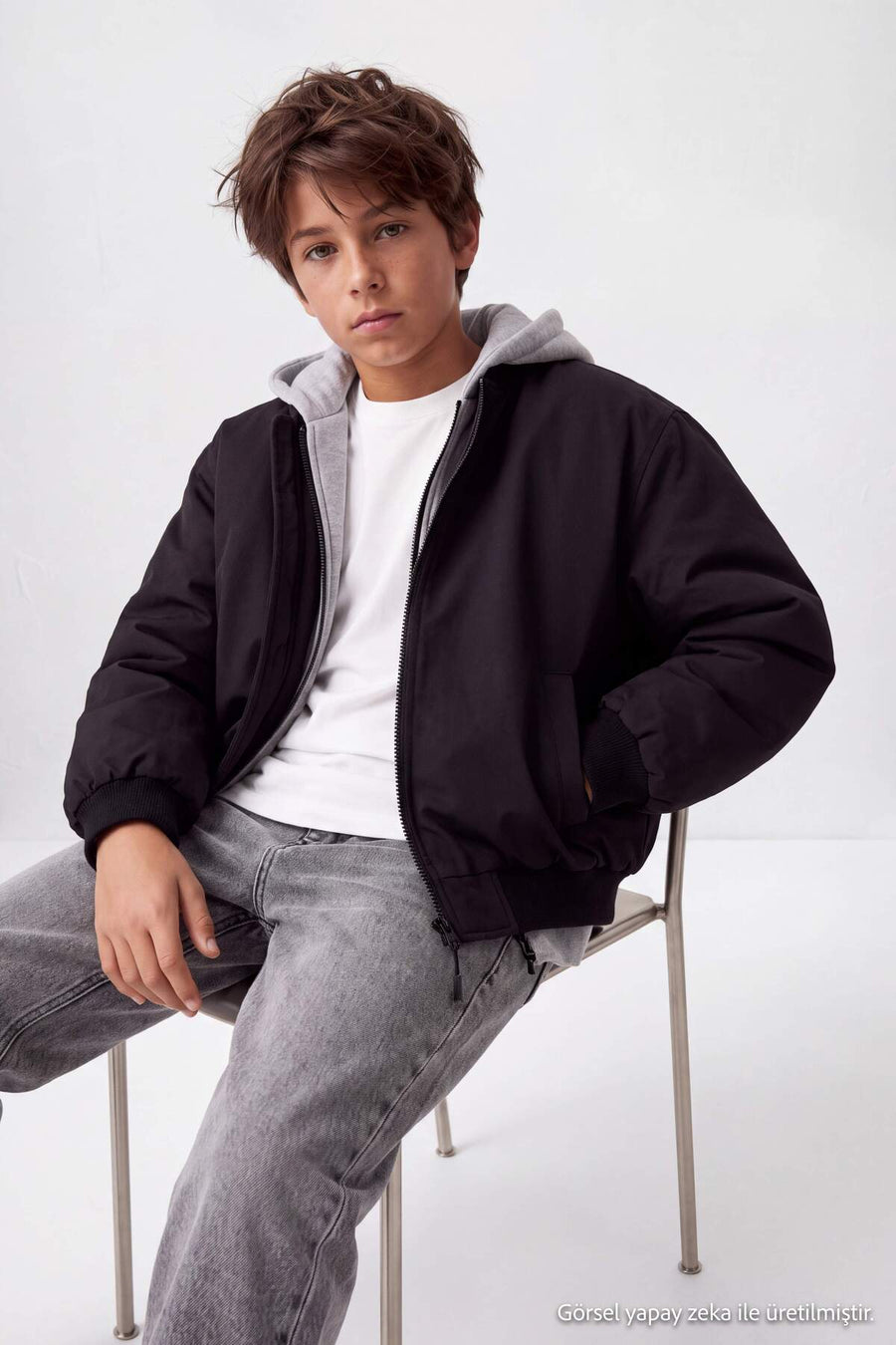 Boys' Black Coat