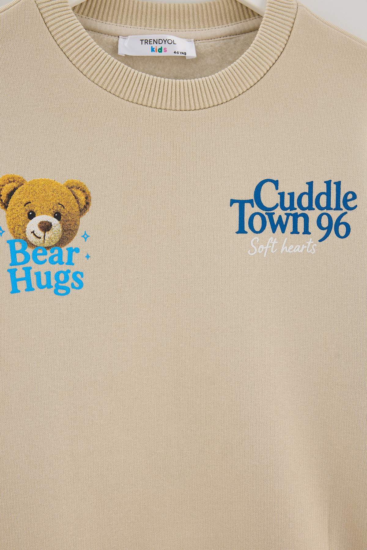 Boys' Stone Fleece-Lined Printed Sweatshirt