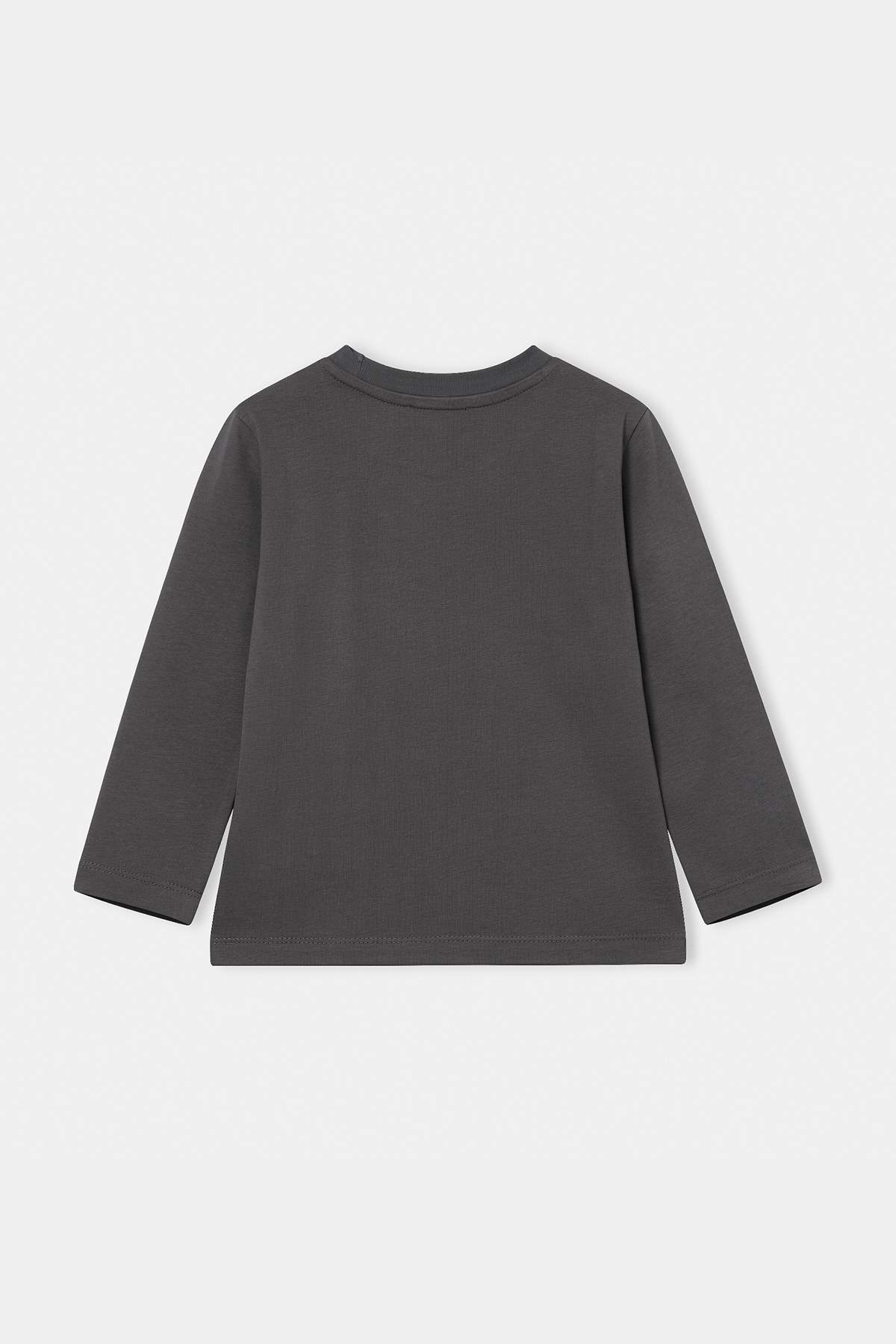Boys' Anthracite Printed Long-Sleeve T-Shirt