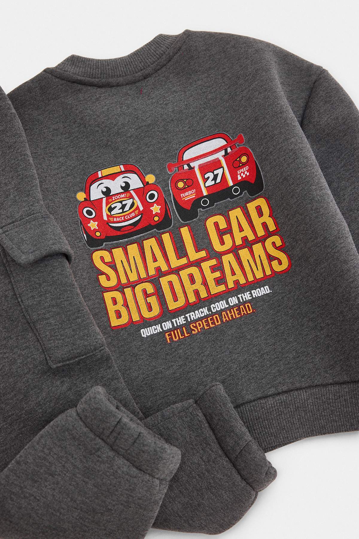 Boys' Grey Badge Sweatshirt & Cargo Jogger Set