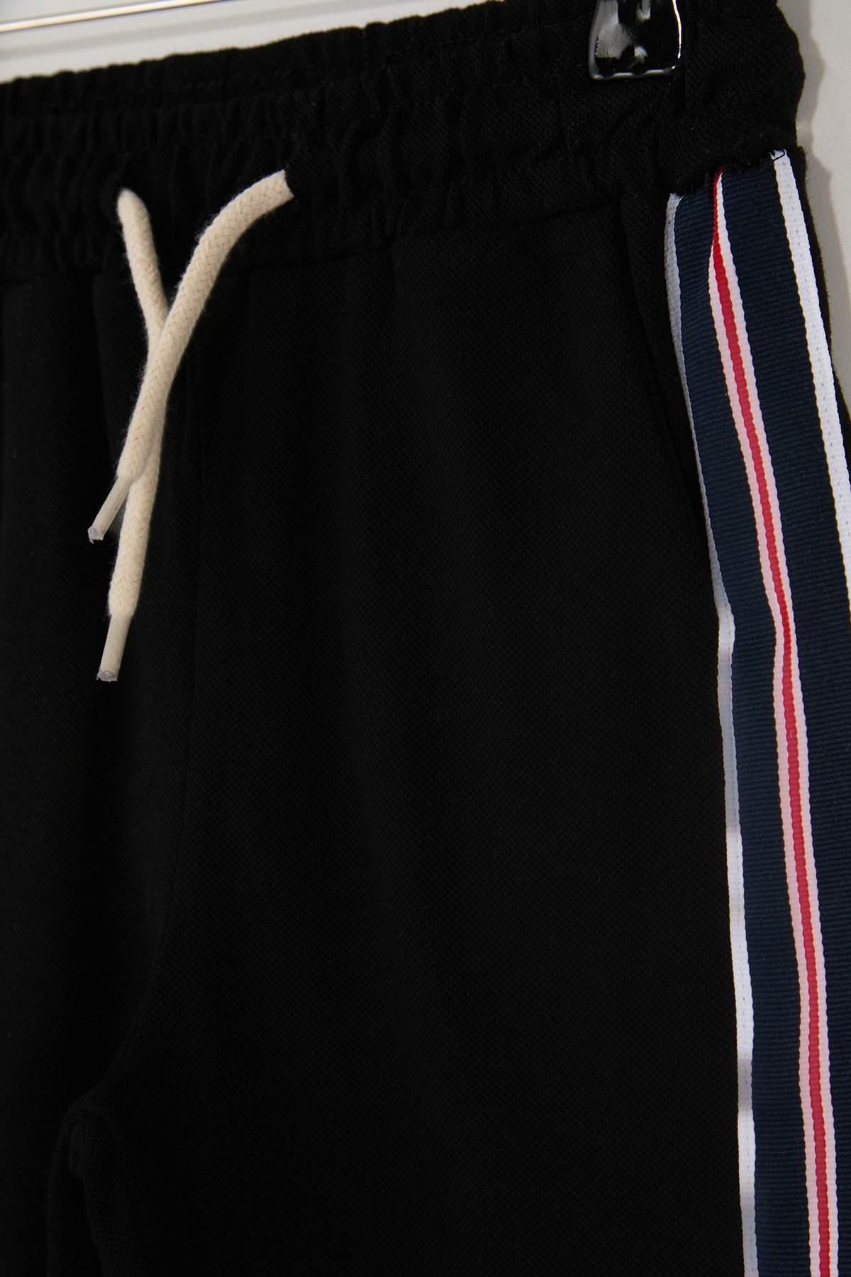 Boys' Ecru Polo & Striped Trousers Set