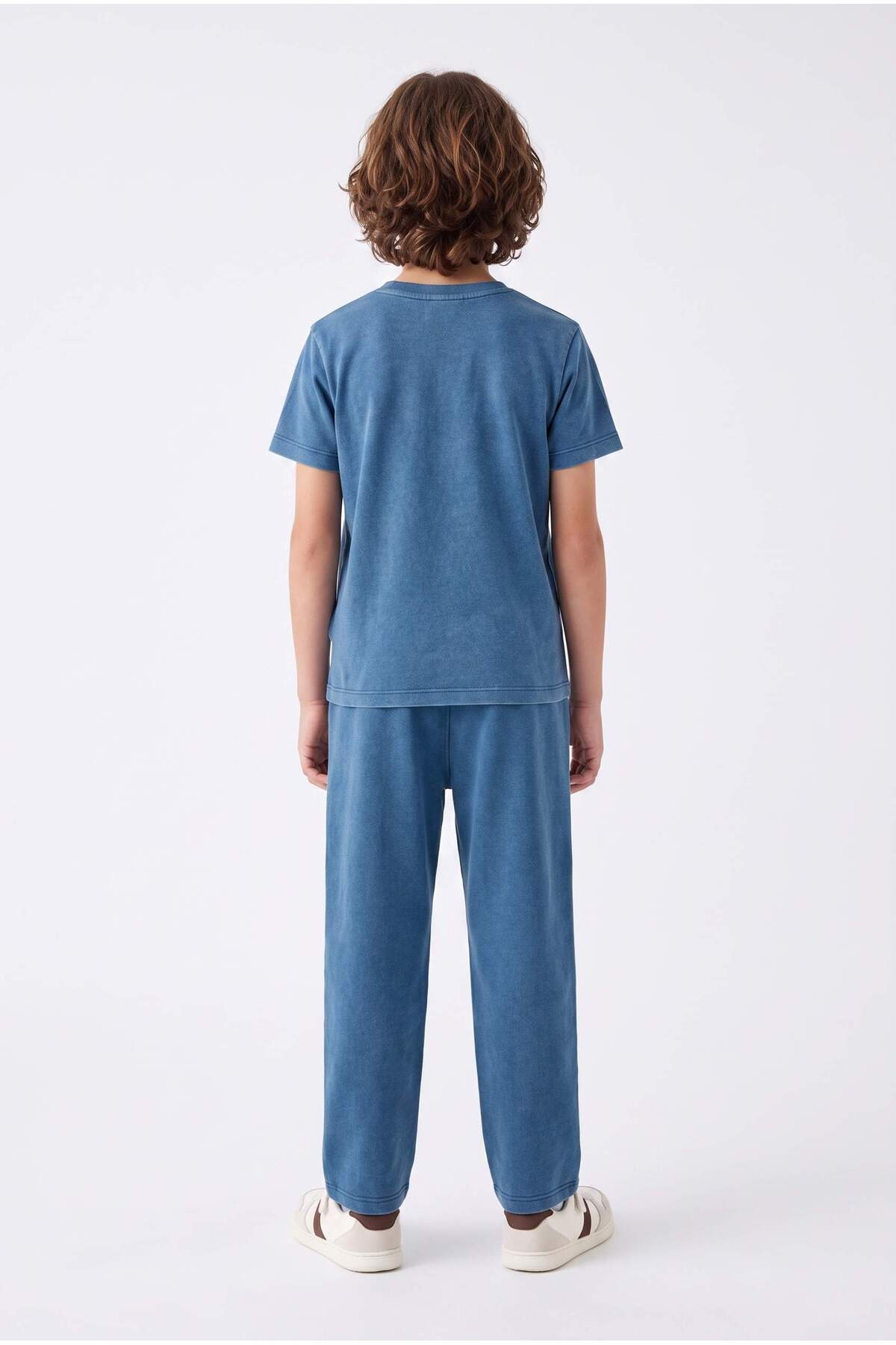 Boys' Washed T-Shirt & Trousers Set