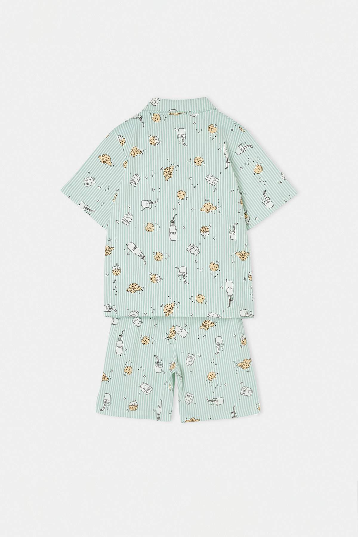 Kids' Green Cotton Pyjama Set