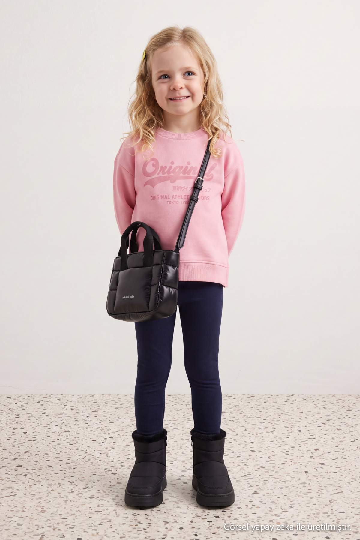 Girls' Mint Fleece-Lined Sweatshirt & Leggings Set