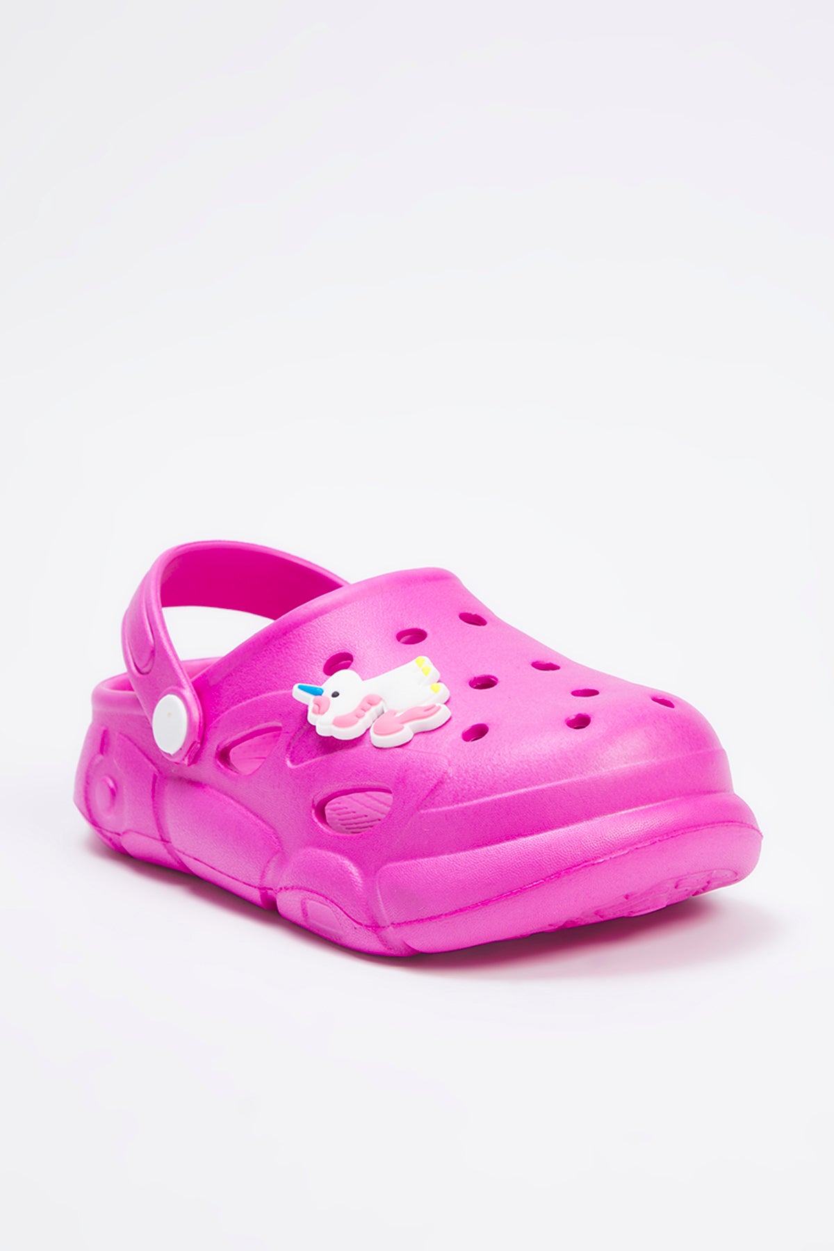 Girls' Fuchsia Unicorn Clog Sandals