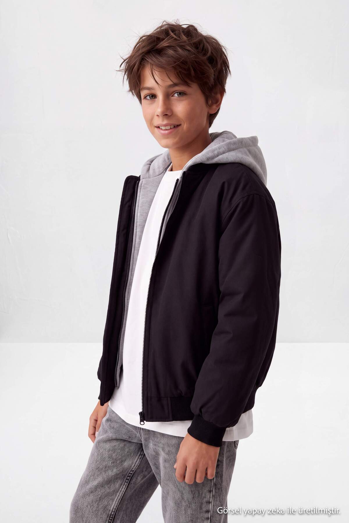 Boys' Black Coat