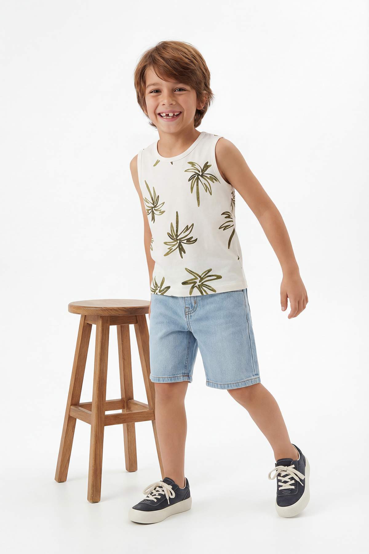 Boys' Khaki & Stone Vest 2-Pack