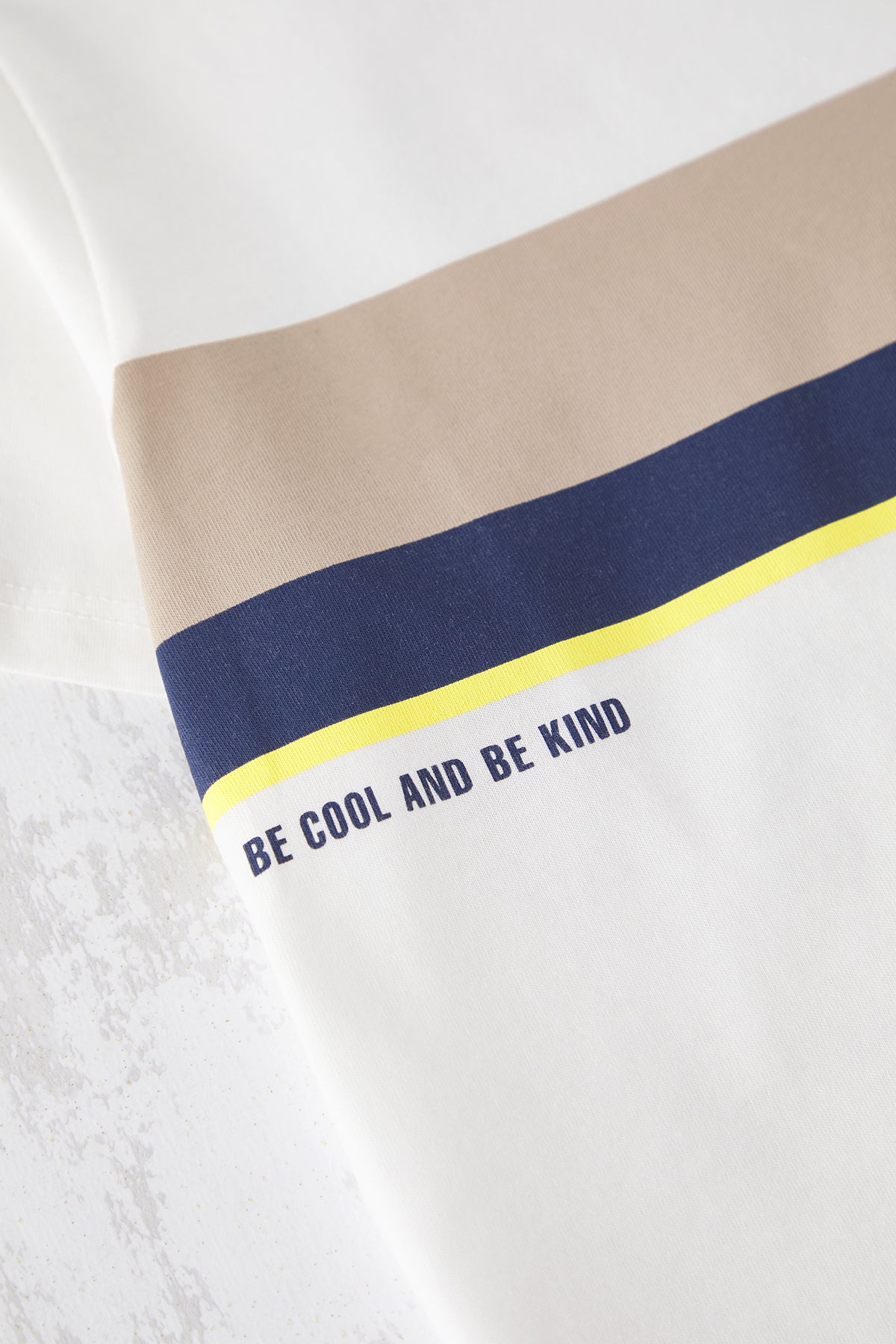 Boys' Ecru Printed Cotton T-Shirt & Shorts Set