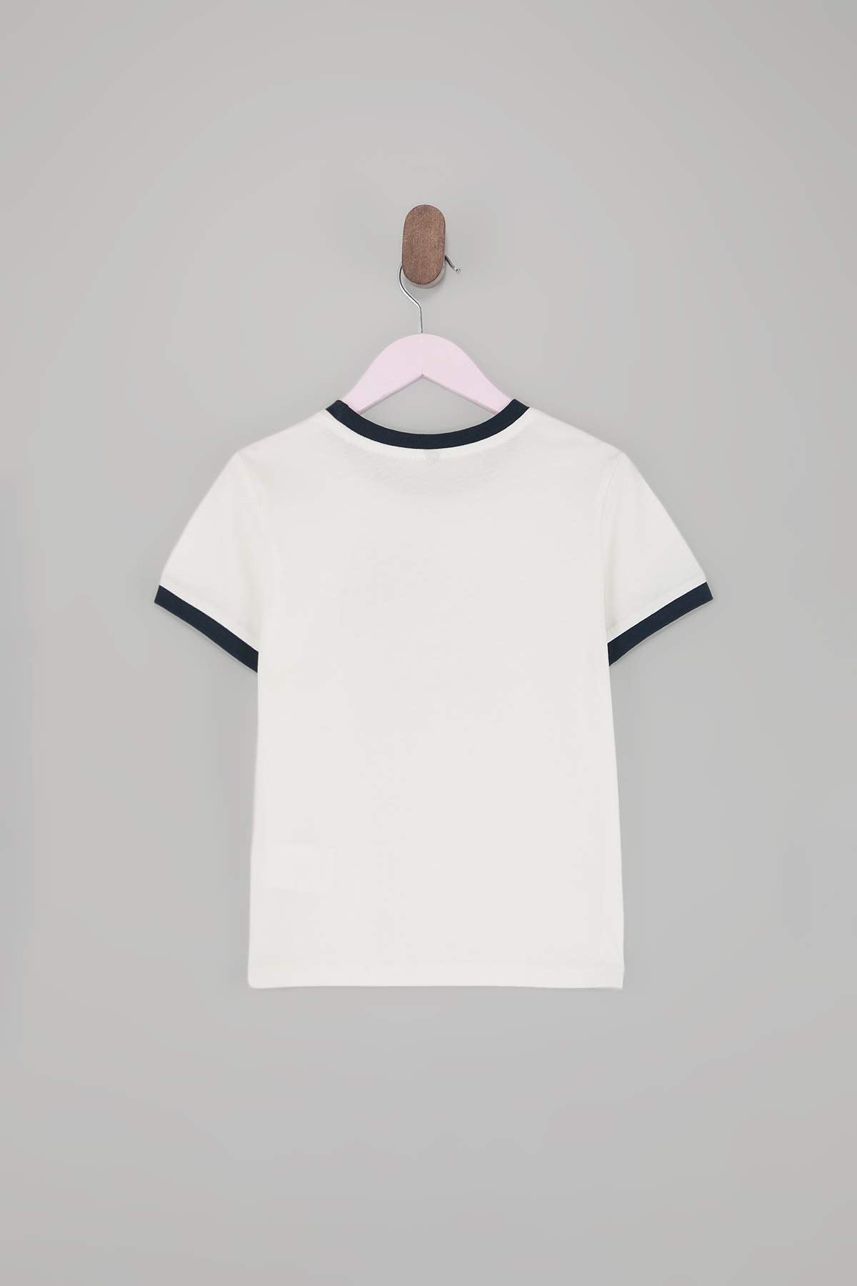 Girls' Pink & Ecru Plain T-Shirt 2-Pack