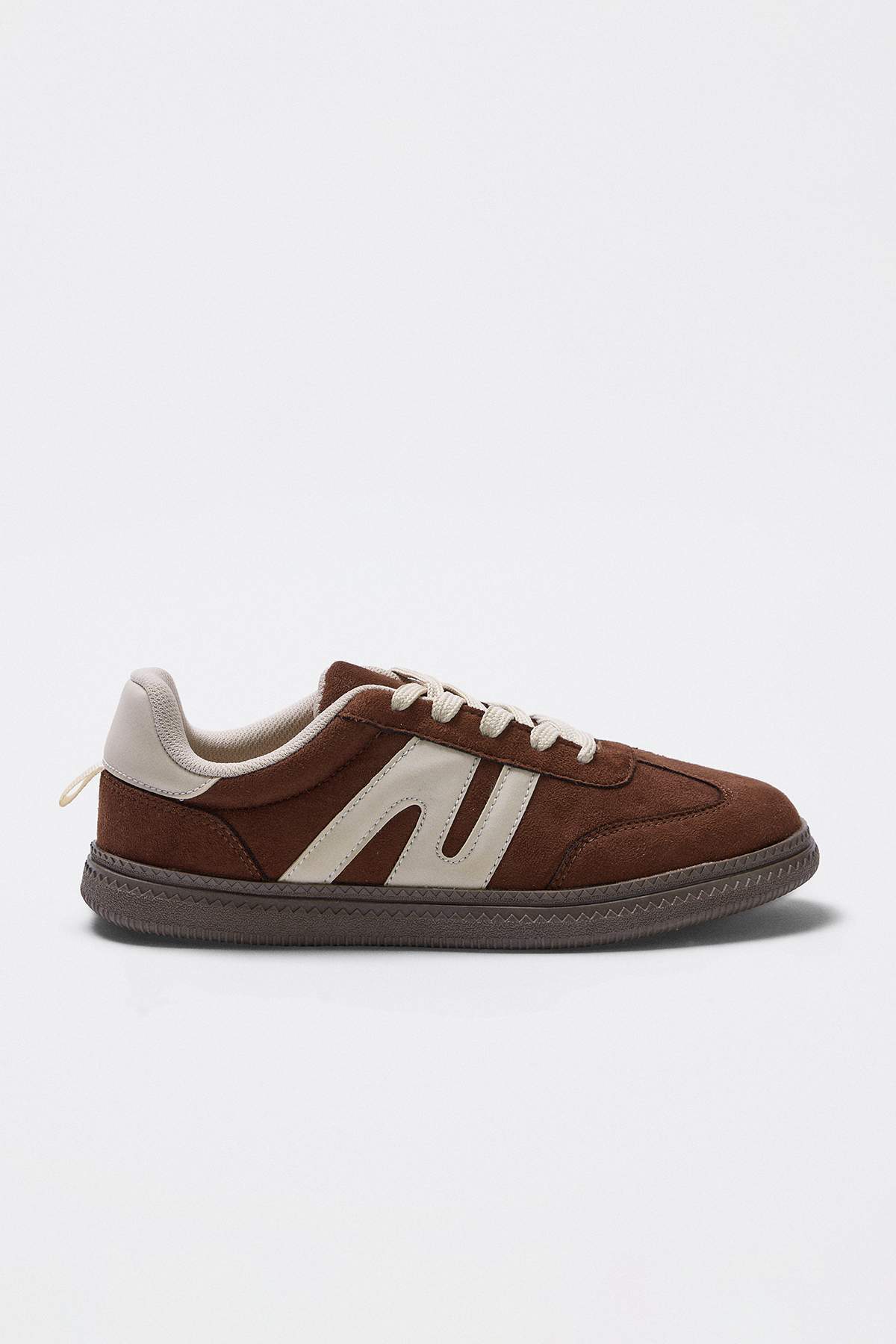 Kids' Brown Suede Retro Sneakers