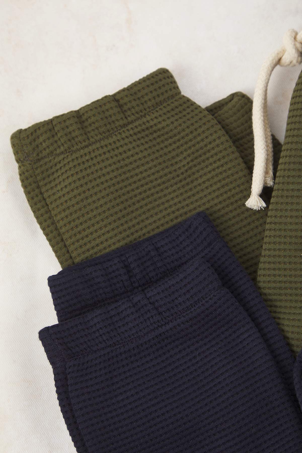 Boys' Stone & Brown 2-Pack Textured Joggers
