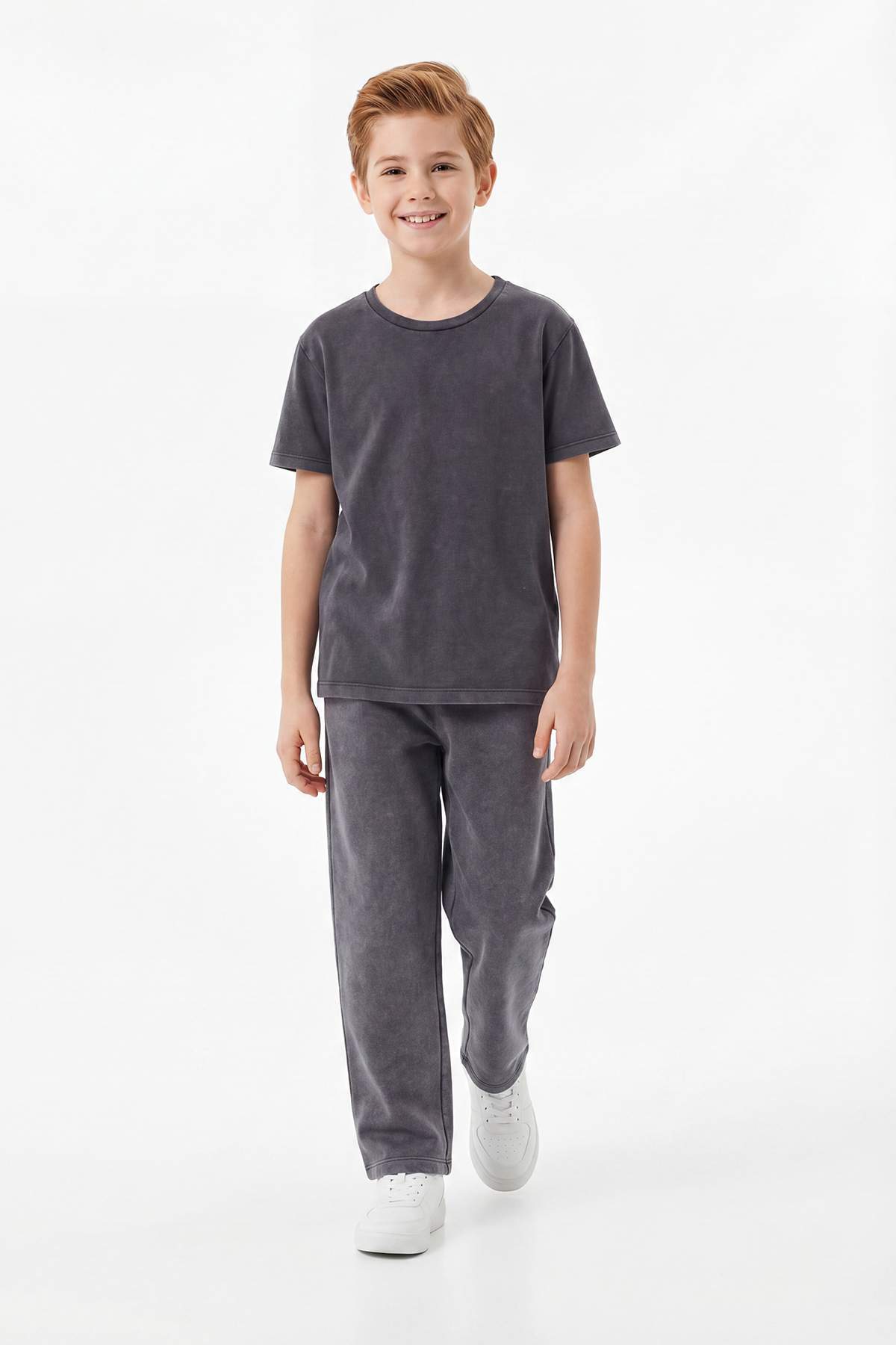 Boys' Washed T-Shirt & Trousers Set
