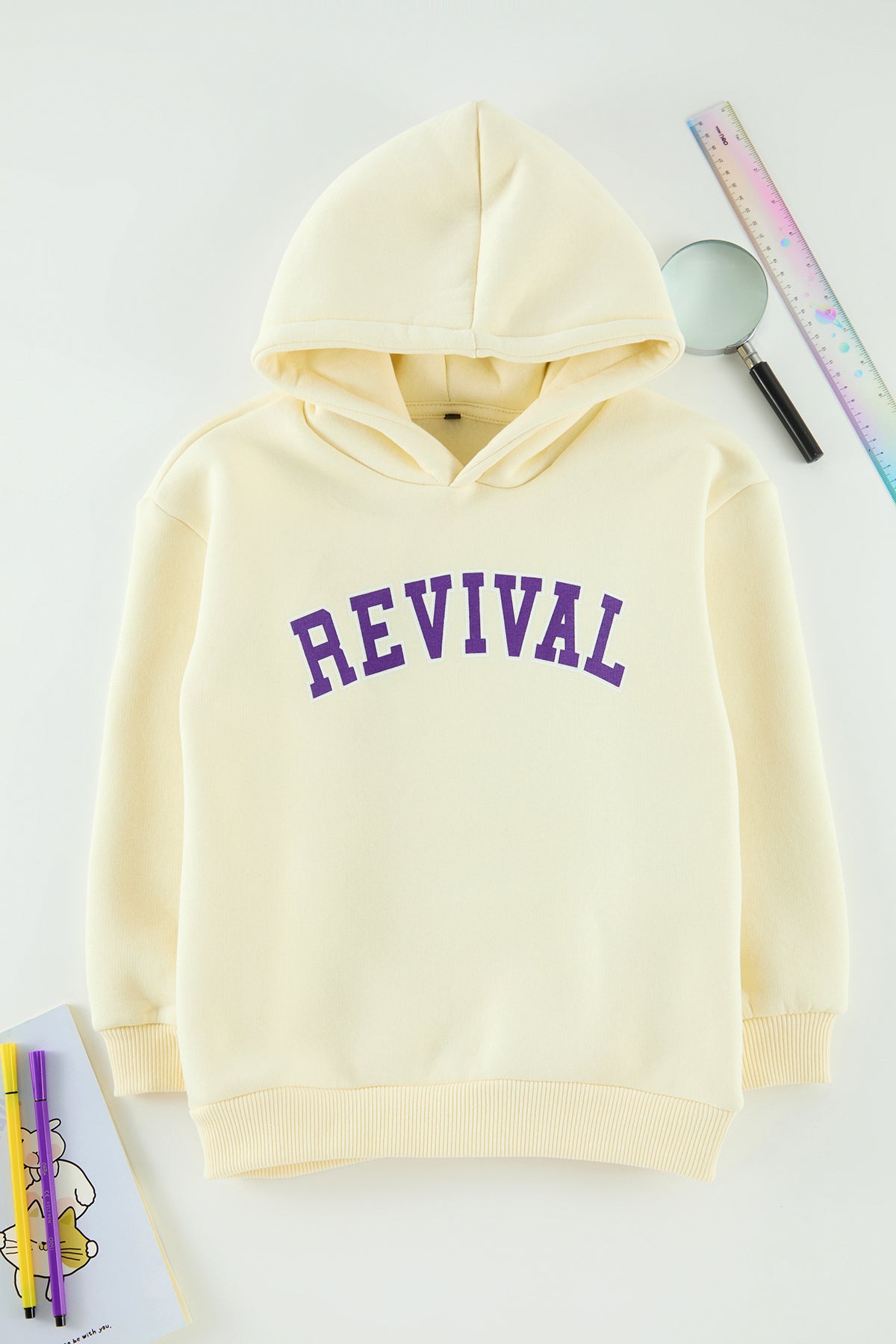 Kids' Stone Slogan Family-Matching Sweatshirt