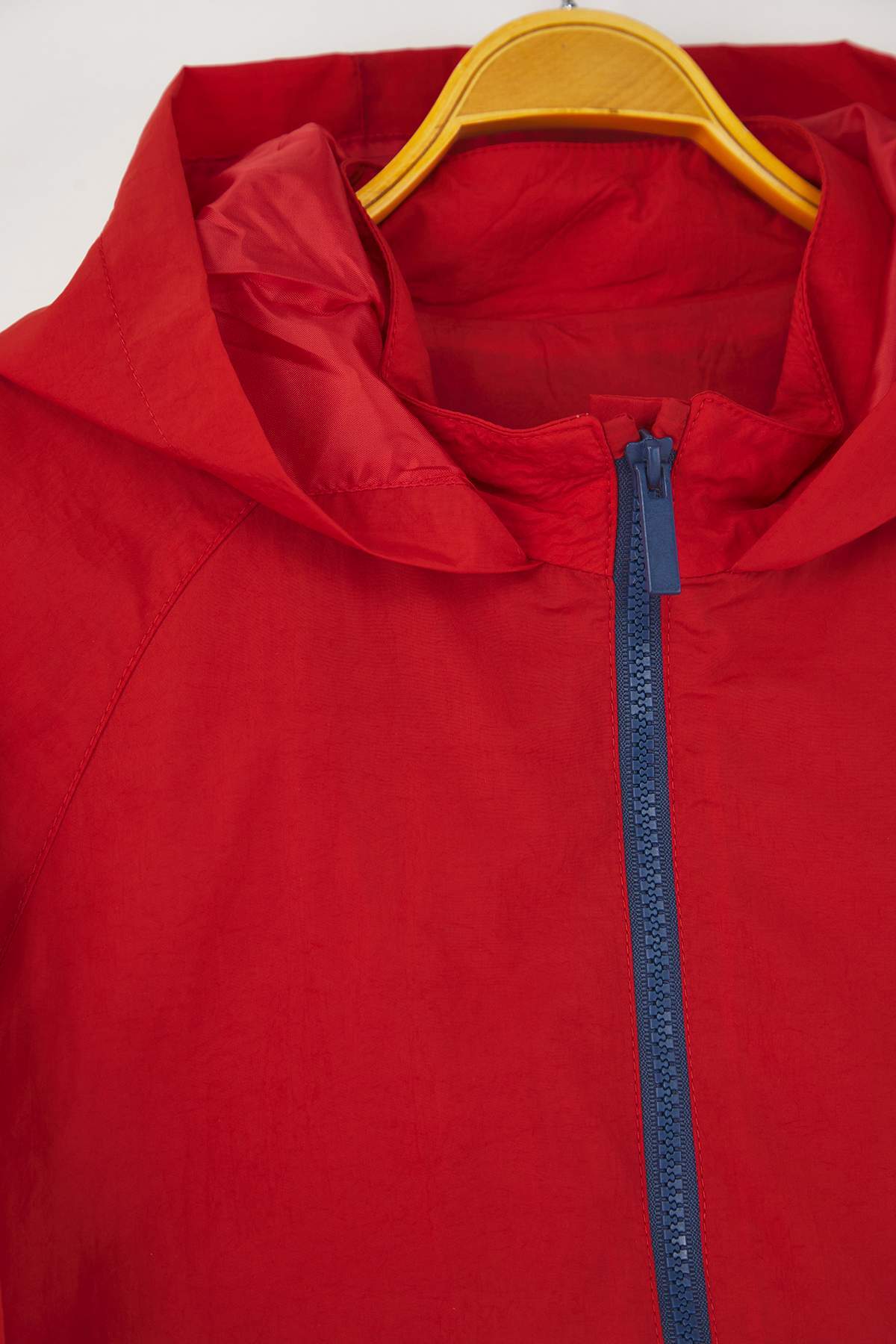 Kids' Red Relaxed-Fit Raincoat