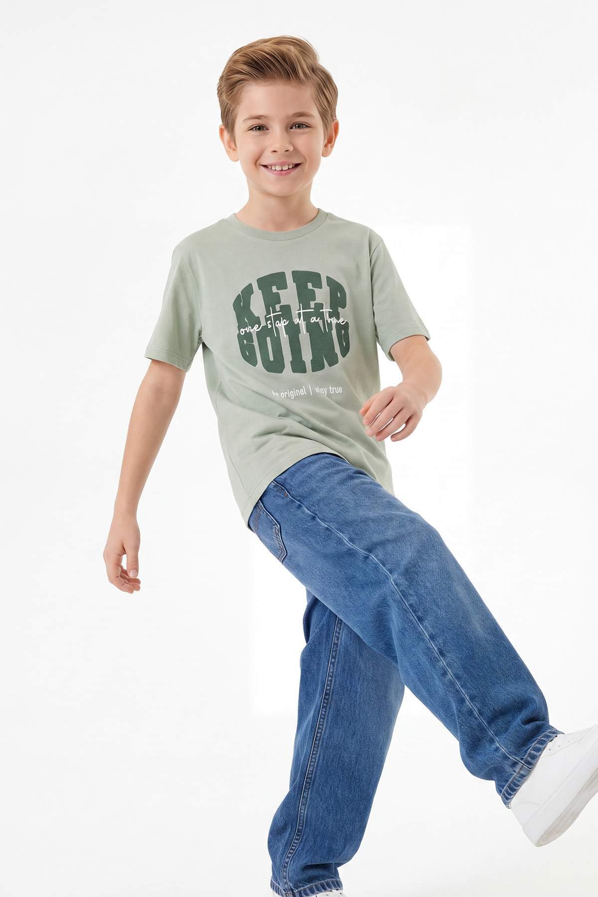 Boys' Terracotta & Mint Printed T-Shirt 2-Pack