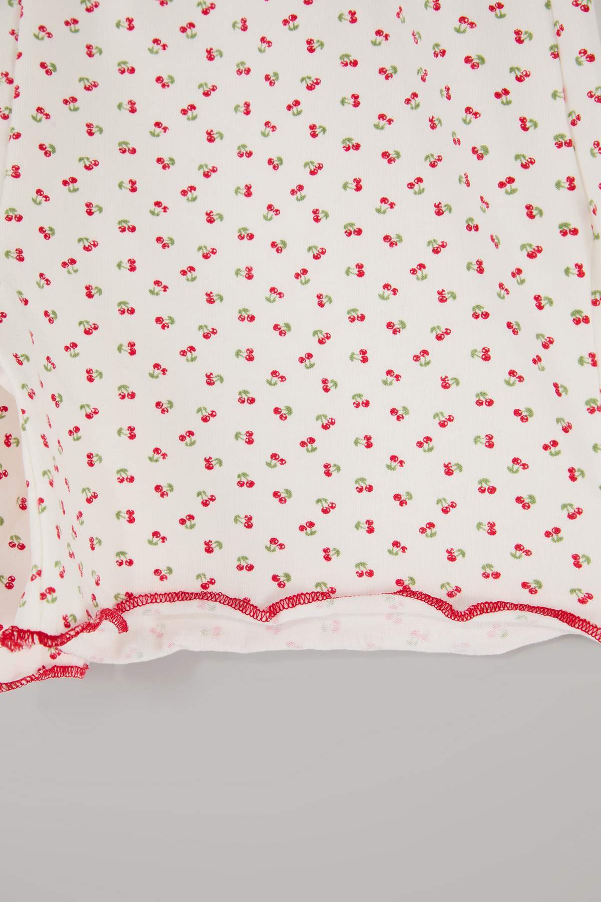 Girls' Strawberry-Print Pyjama Set
