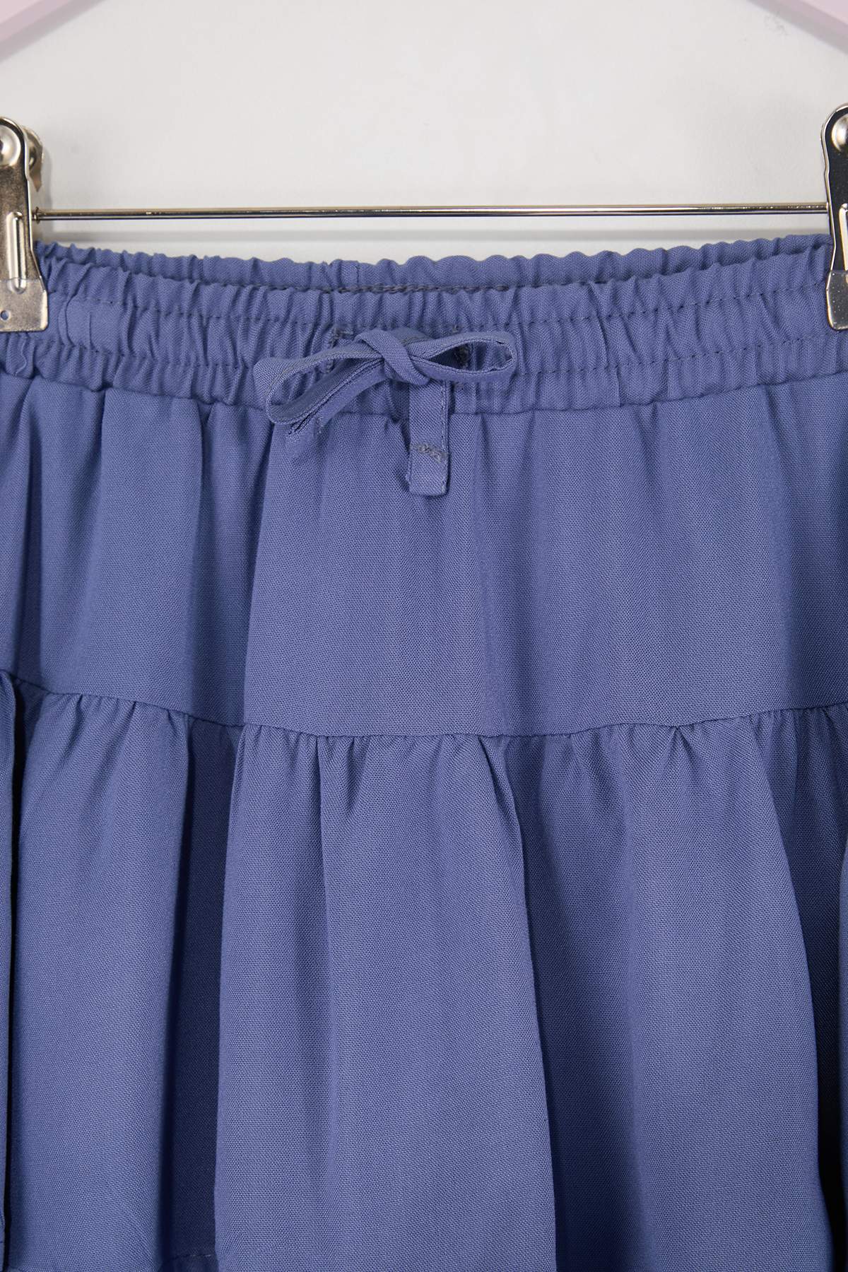 Girls' Indigo Ruffle-Detail Skirt