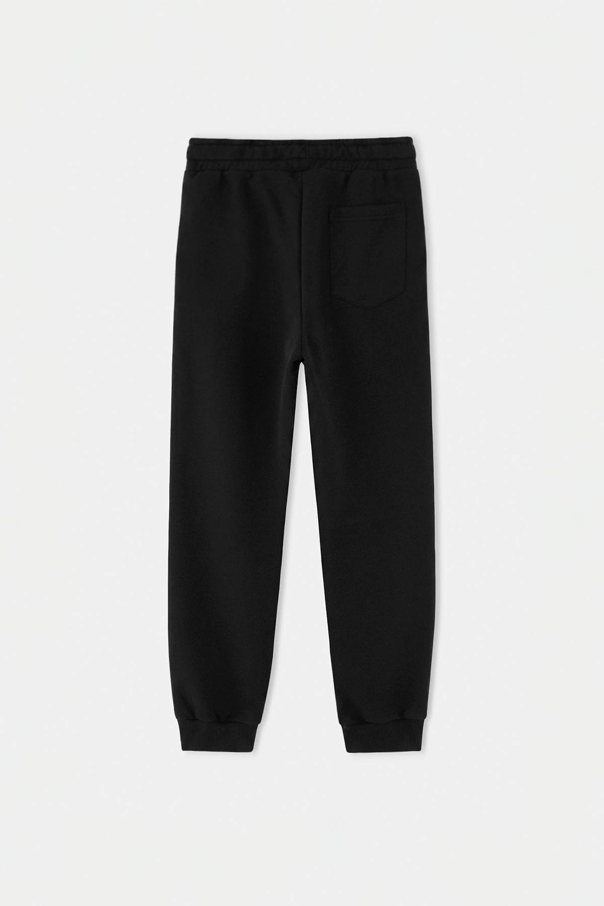 Girls' Black Thick Jogger Pants