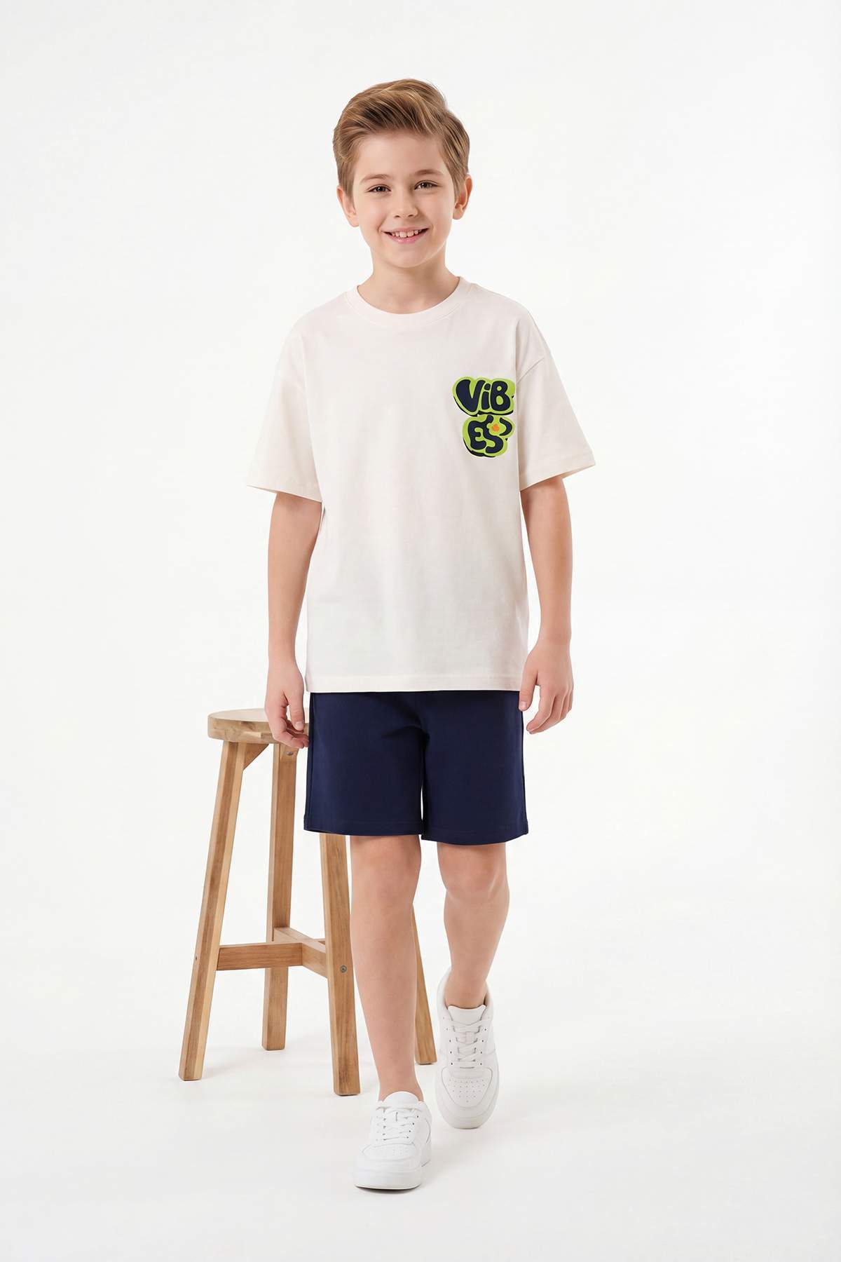 Boys' Stone Printed T-Shirt & Shorts Set
