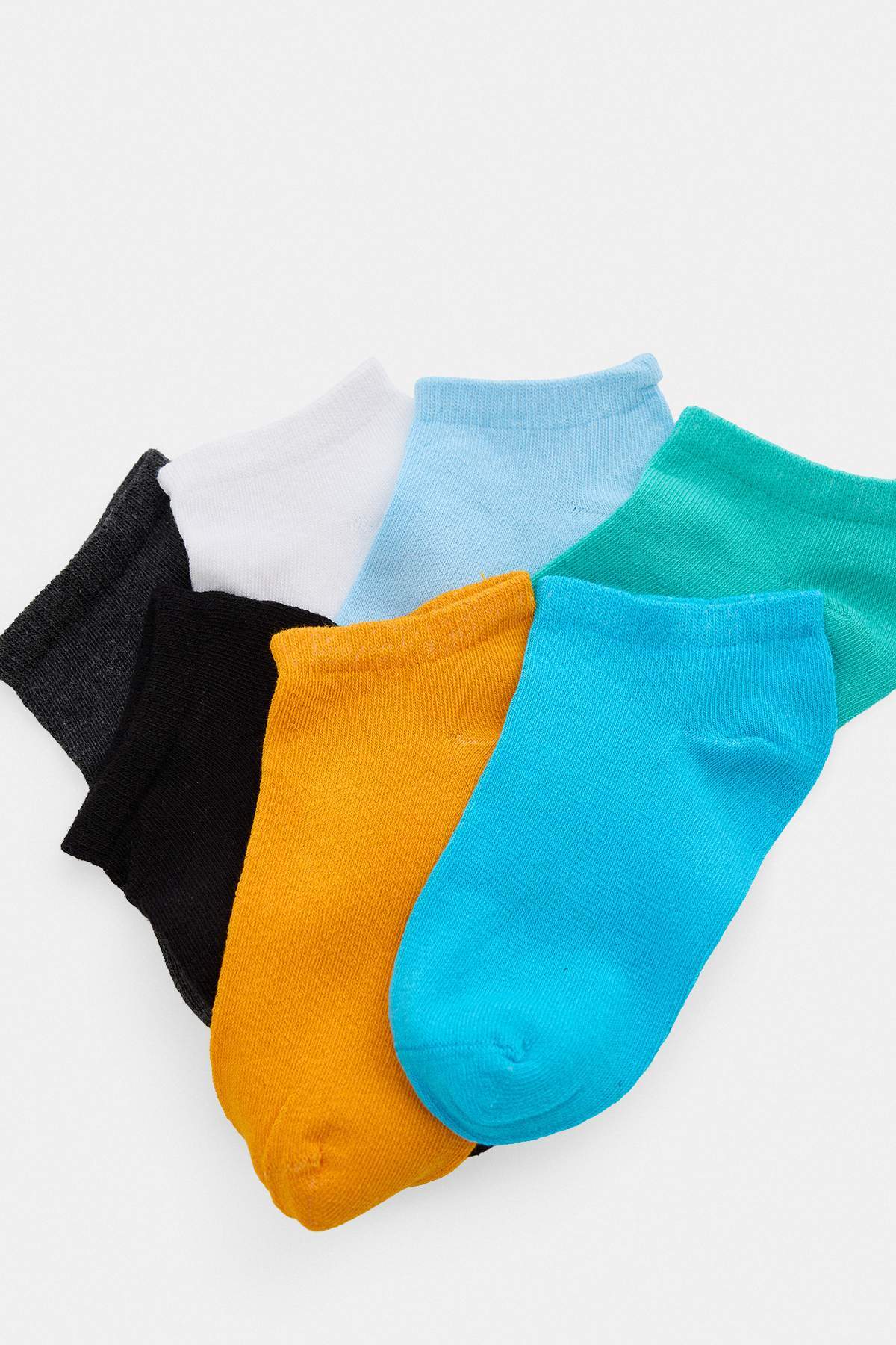 Boys' Plain Ankle Socks 7-Pack