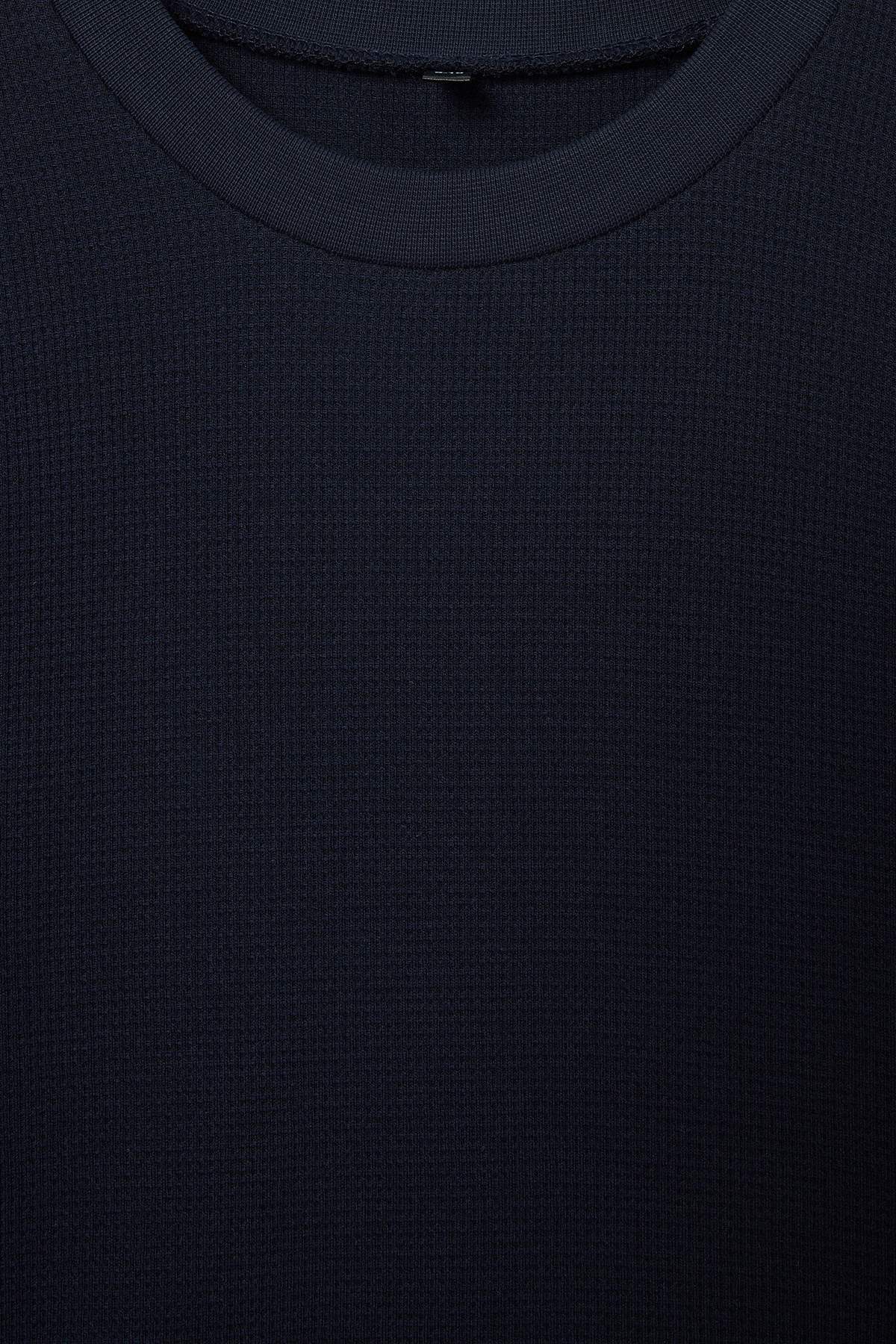 Boys' Navy Top & Checked Trousers Pyjama Set