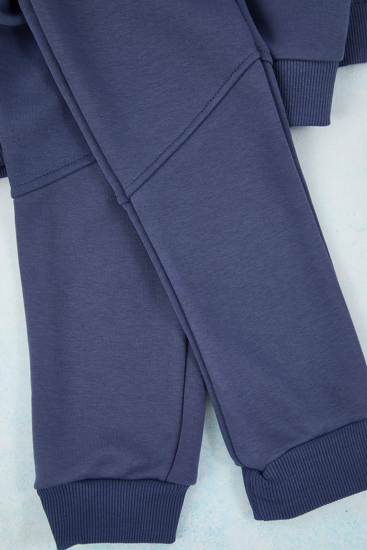 Kids' Cotton High-Neck Oversized Two-Piece Set