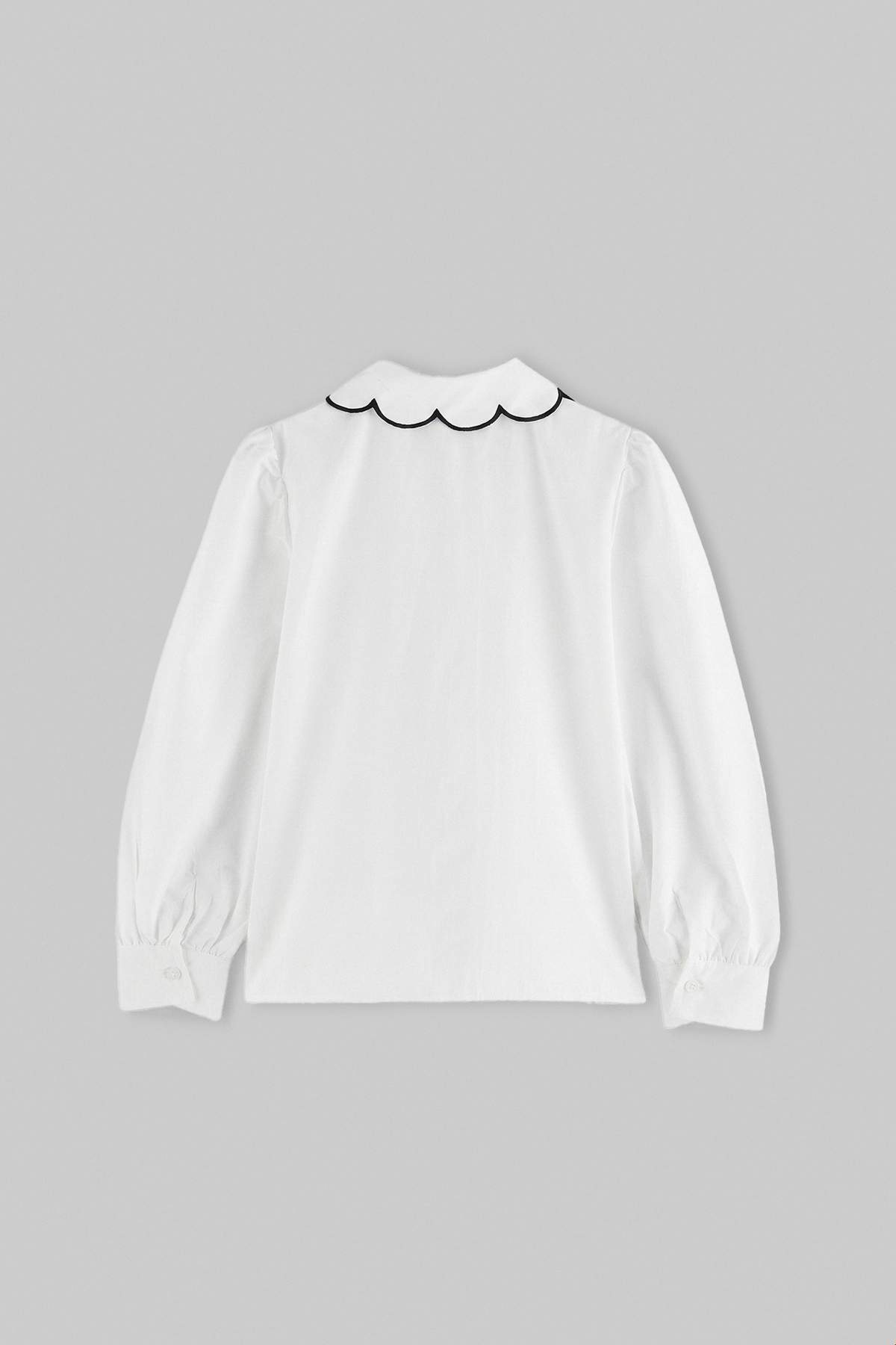 Girls' Ecru Long-Sleeve Shirt