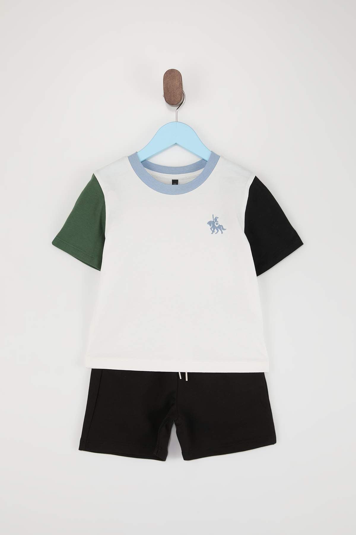 Boys' Ecru Plain Two-Piece Set
