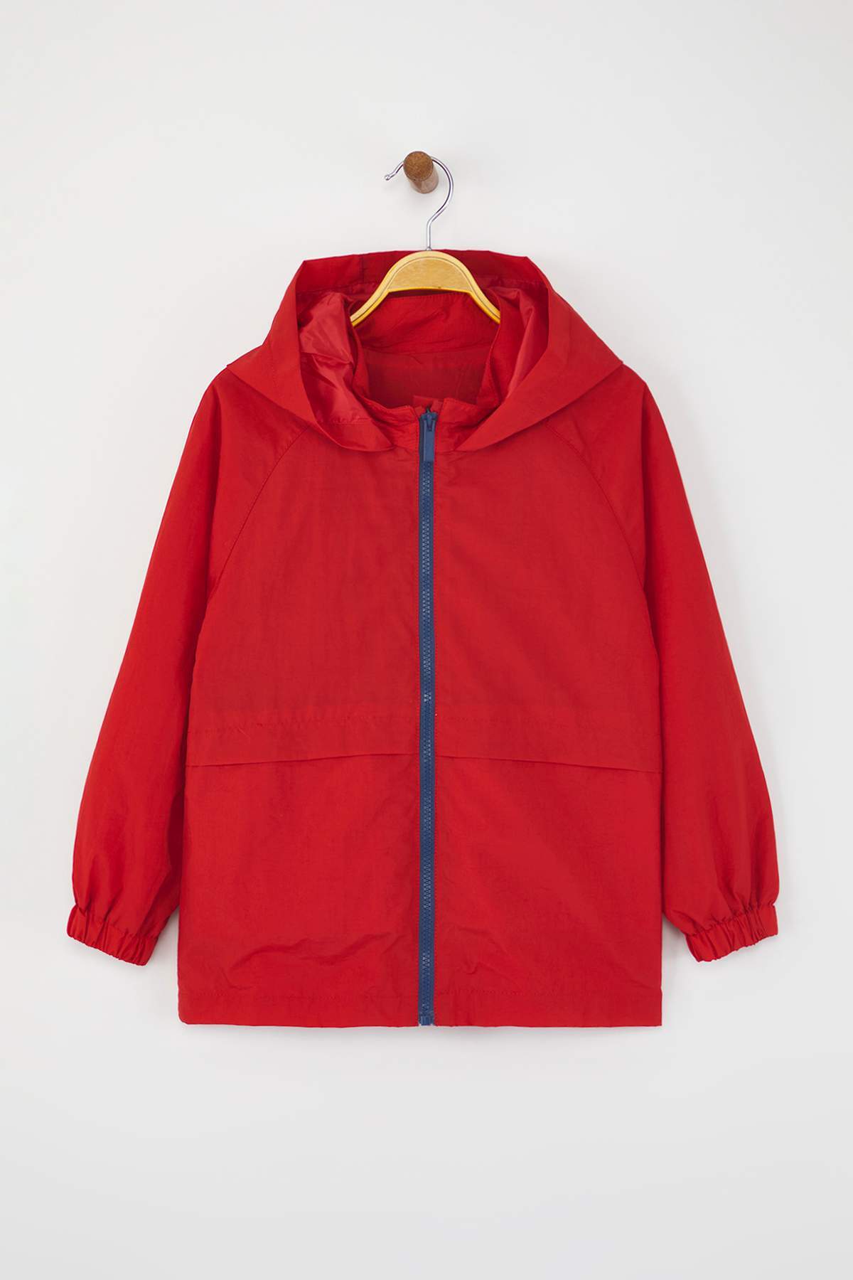 Kids' Red Relaxed-Fit Raincoat