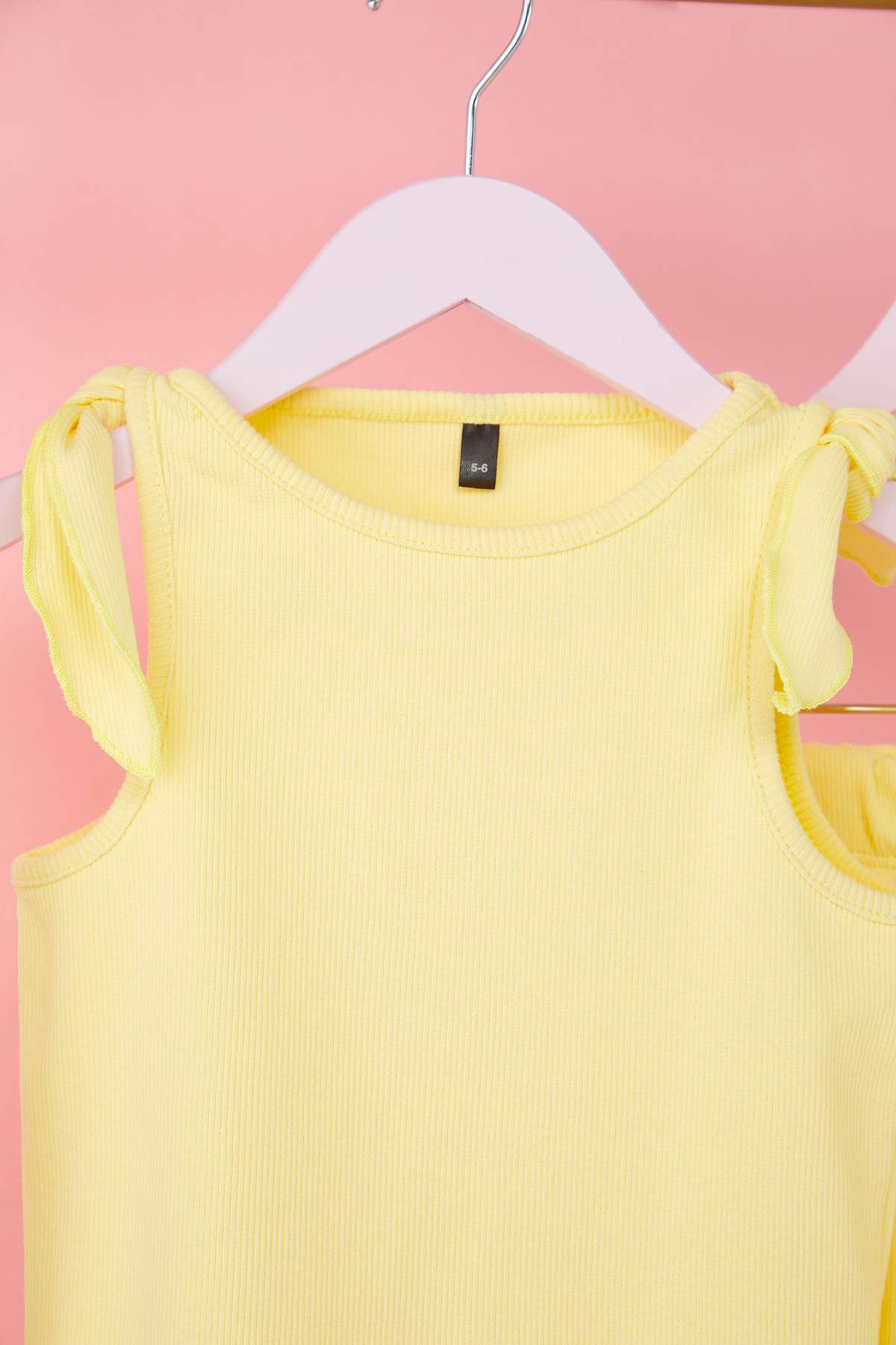 Girls' Tie-Strap Vest & Shorts Set