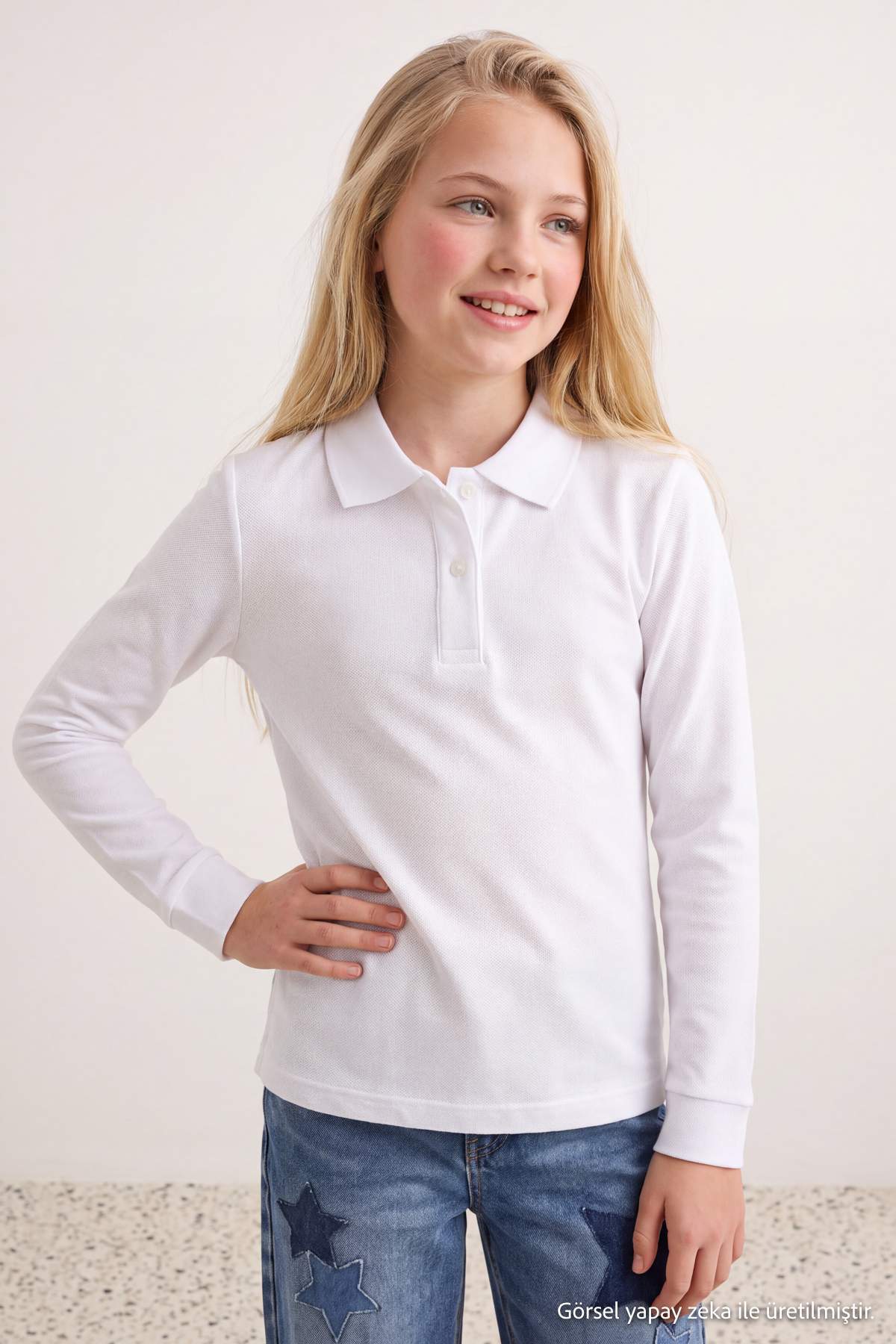 Kids' White Plain T-Shirt