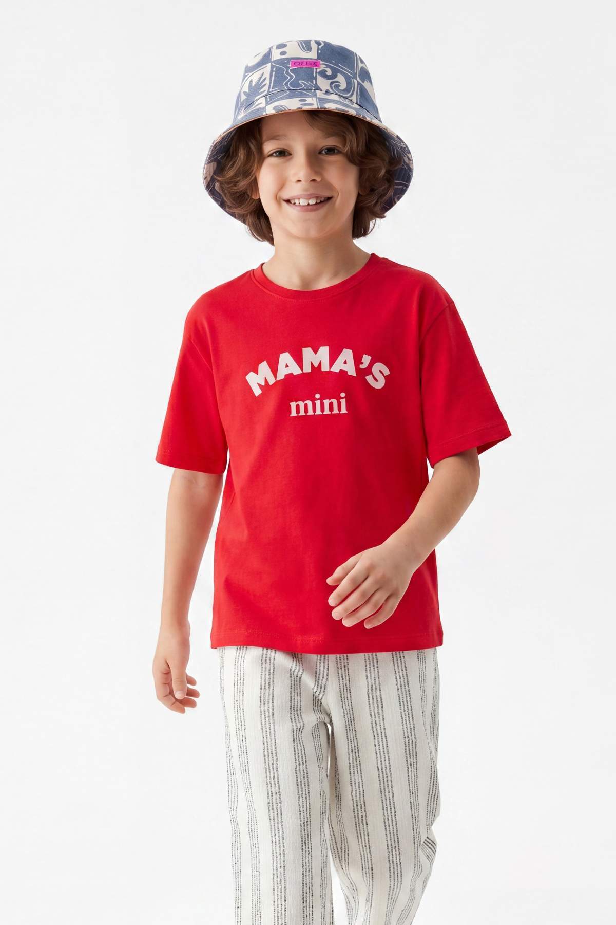 Kids' Ecru & Red Printed T-Shirt 2-Pack