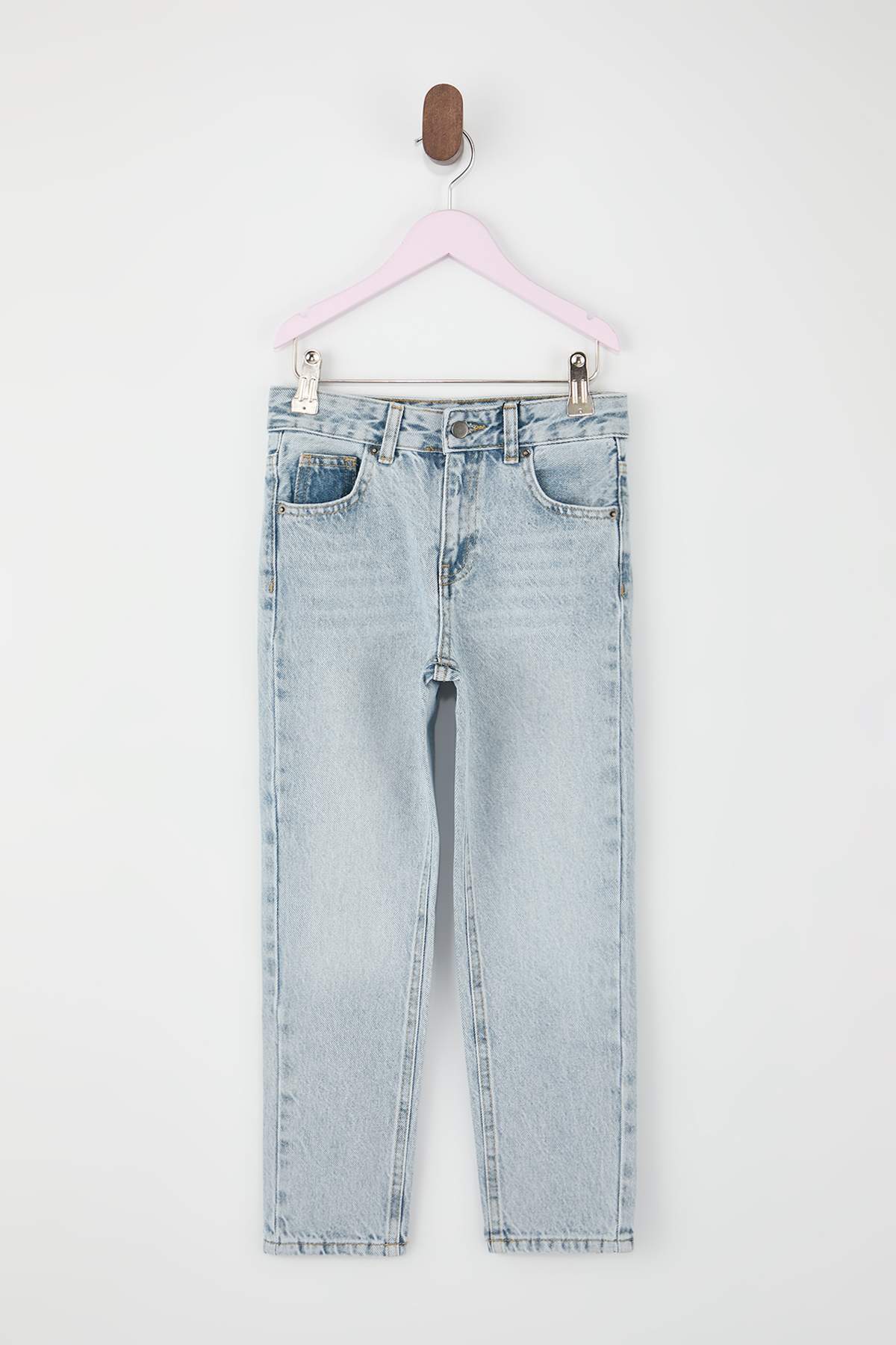 Boys' Ice Blue Stretch Adjustable-Waist Jeans