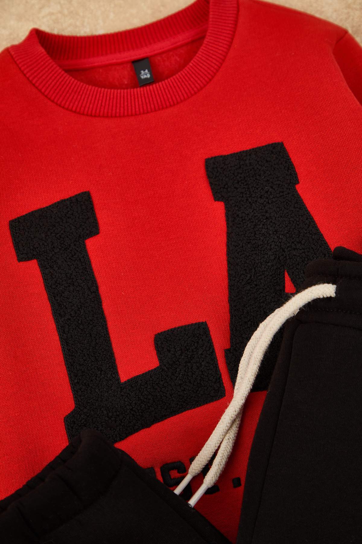 Boys' Navy Fleece-Lined Two-Piece Set