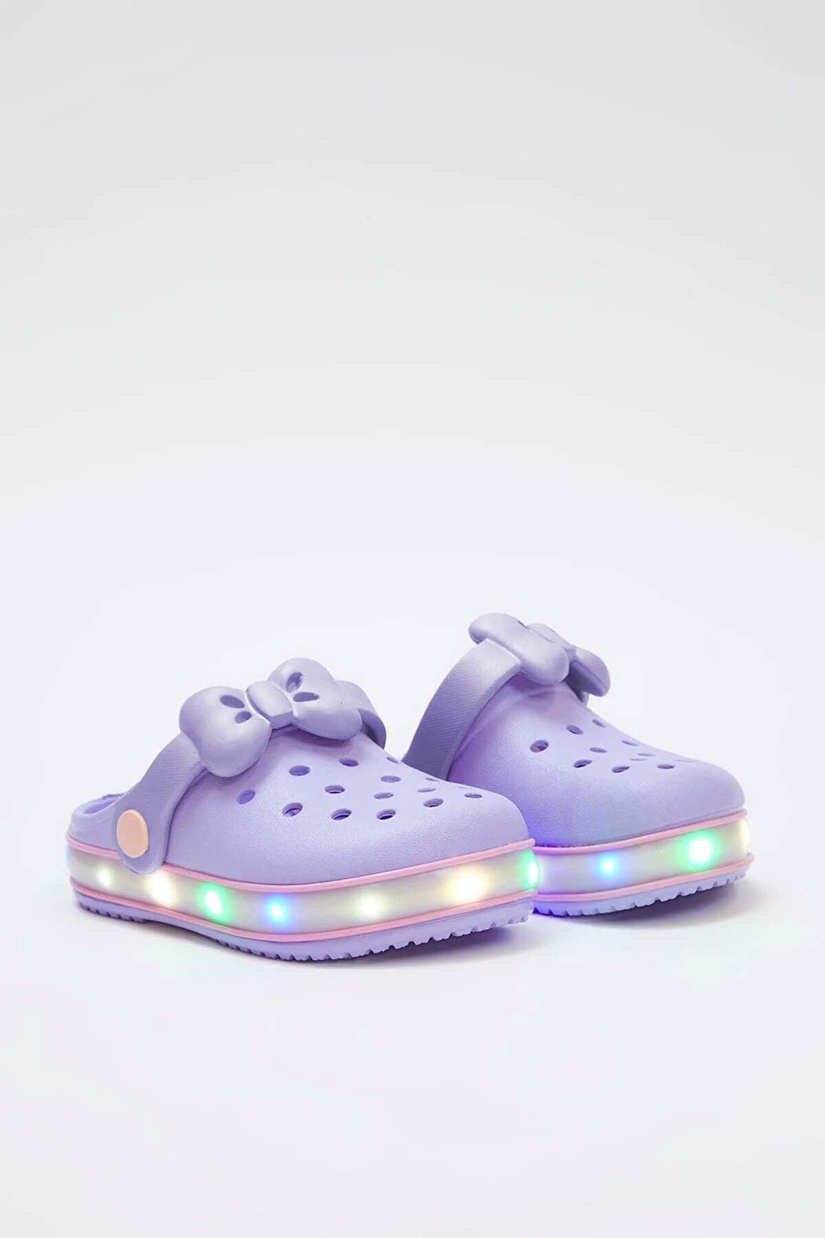 Girls' Light-Up Bow Lightweight EVA Sandals