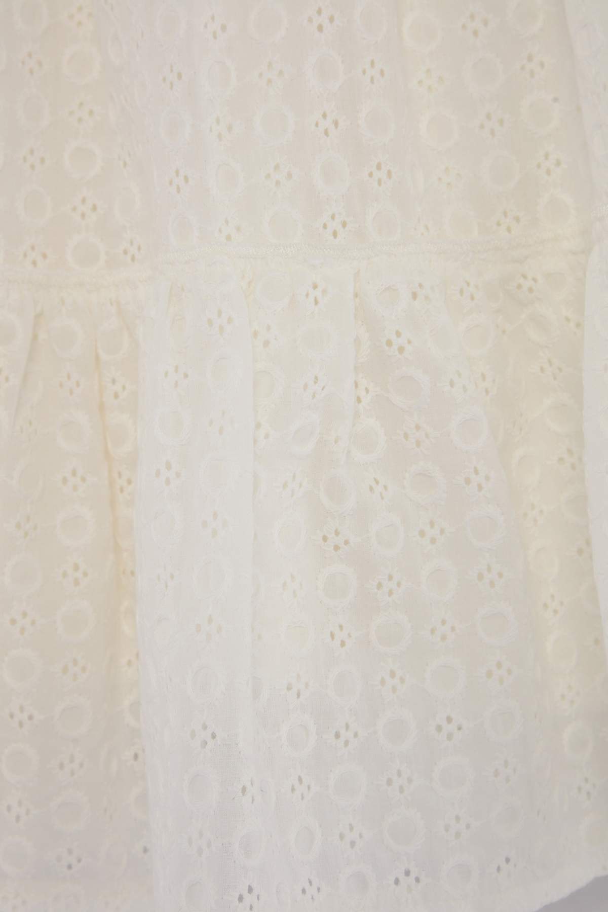 Girls' Cotton Plain Midi Dress
