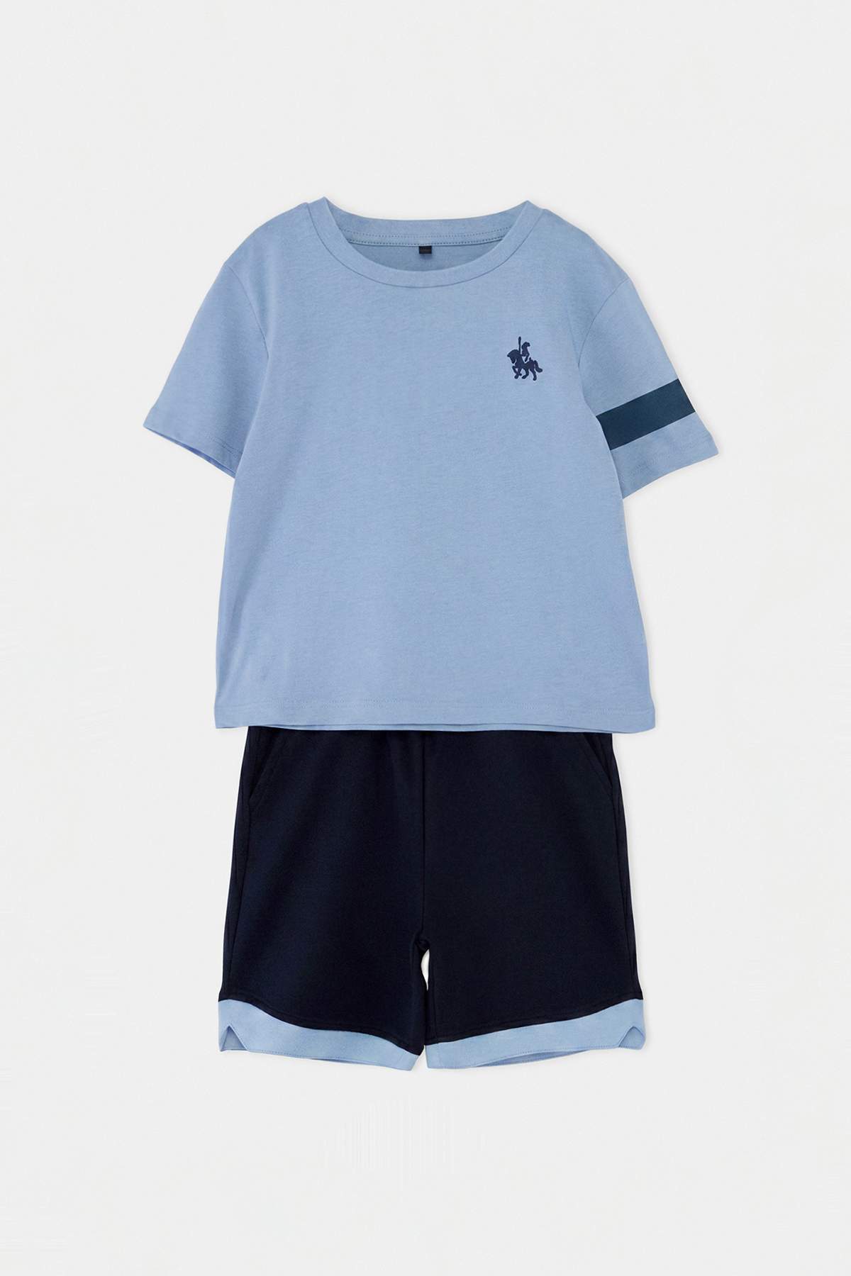 Boys' Embroidered T-Shirt & Shorts Set