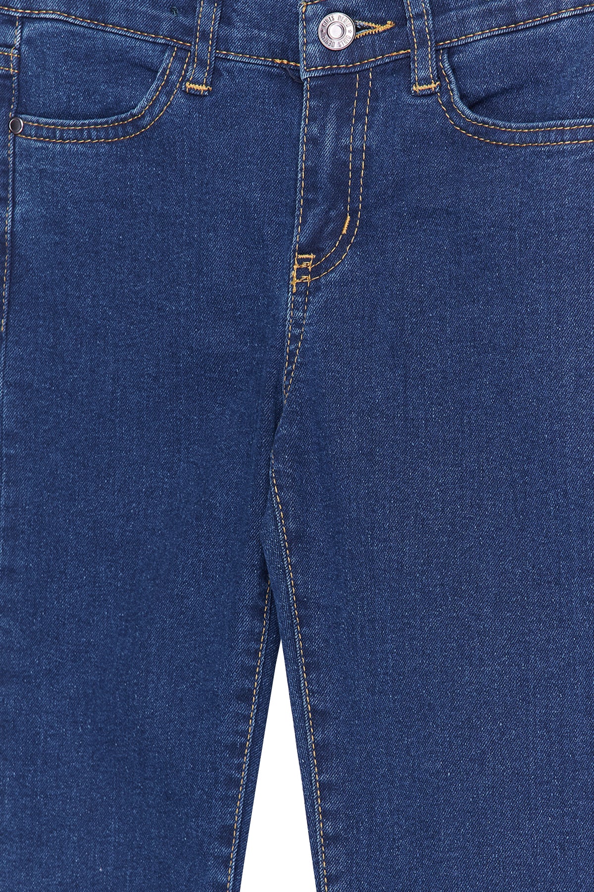 Girls' Dark Blue Flared Stretch Jeans